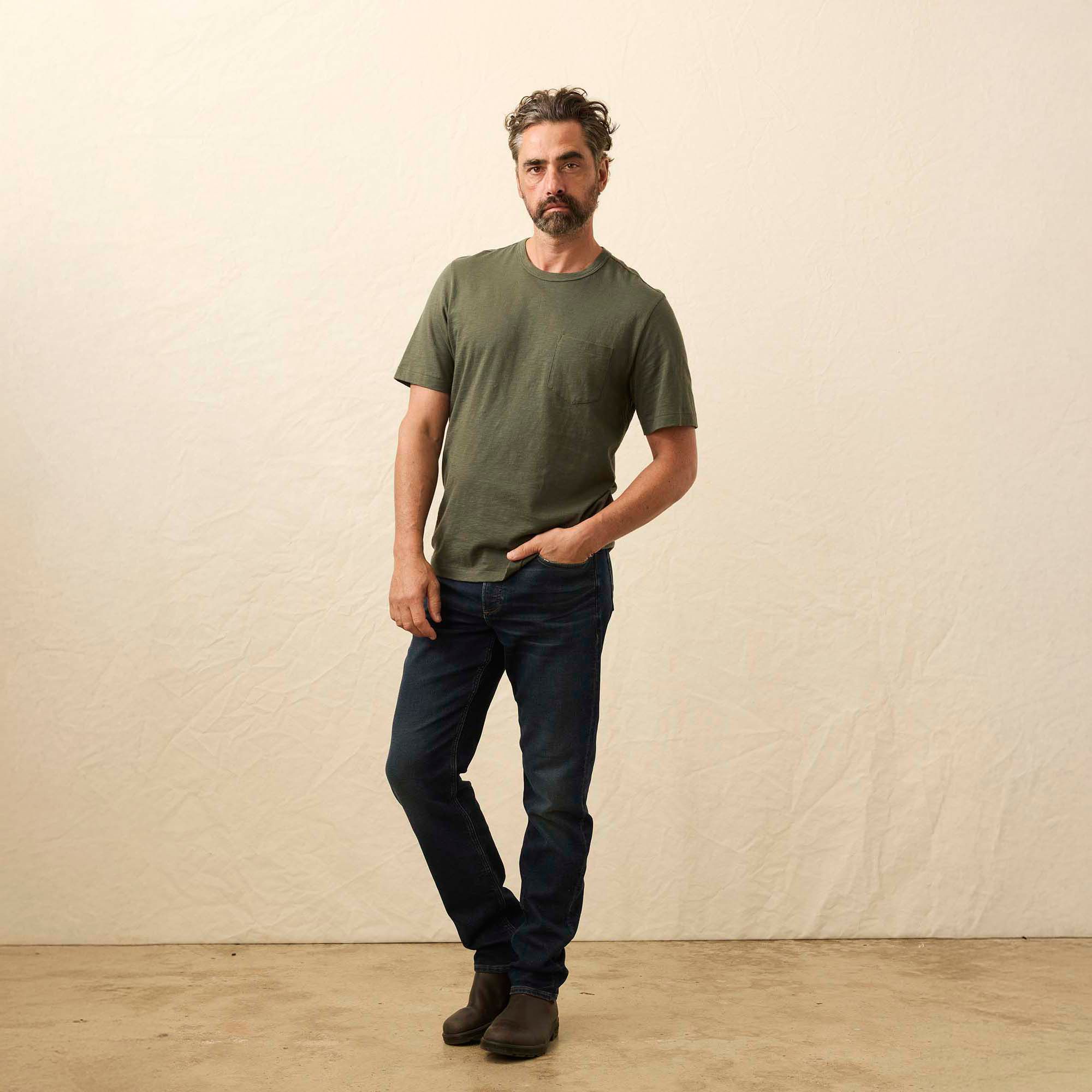 Faherty Men's Sunwashed Pocket Short Sleeve T-Shirt product image