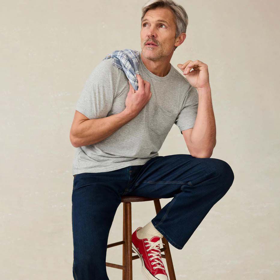 Faherty Men's Sunwashed Pocket Short Sleeve T-Shirt product image