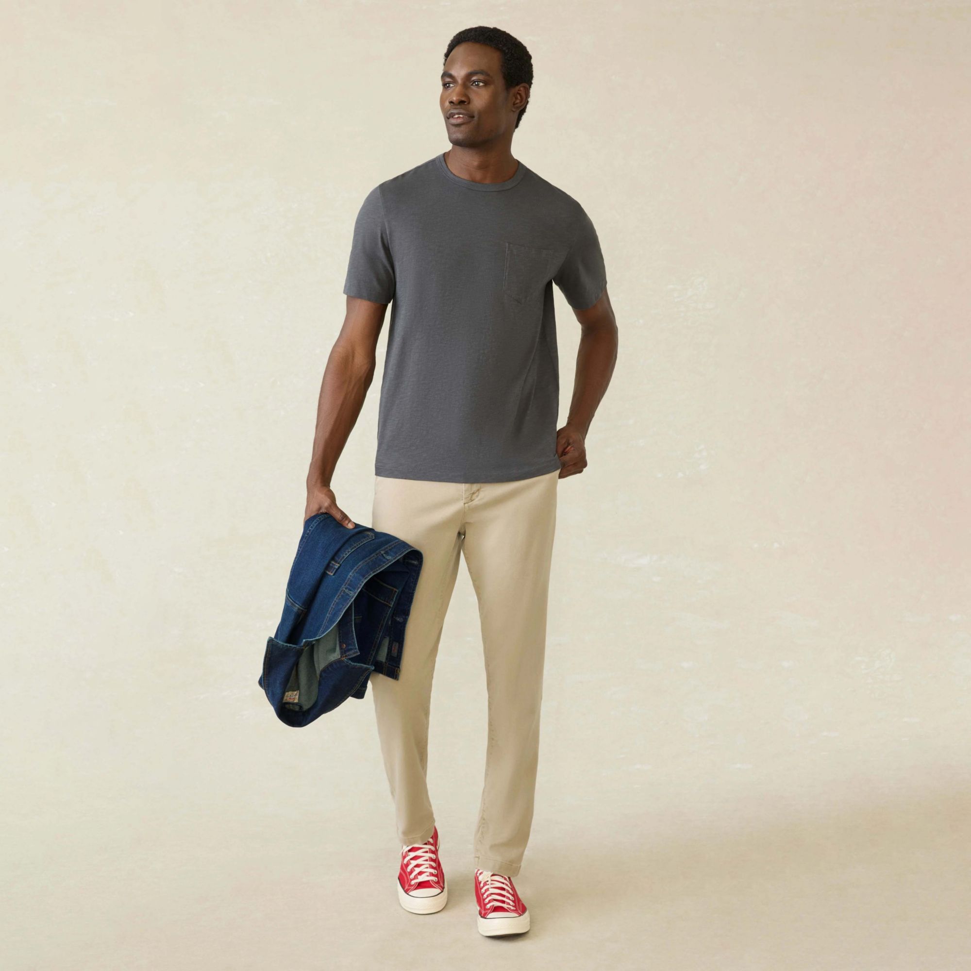 Faherty Men's Sunwashed Pocket Short Sleeve T-Shirt product image