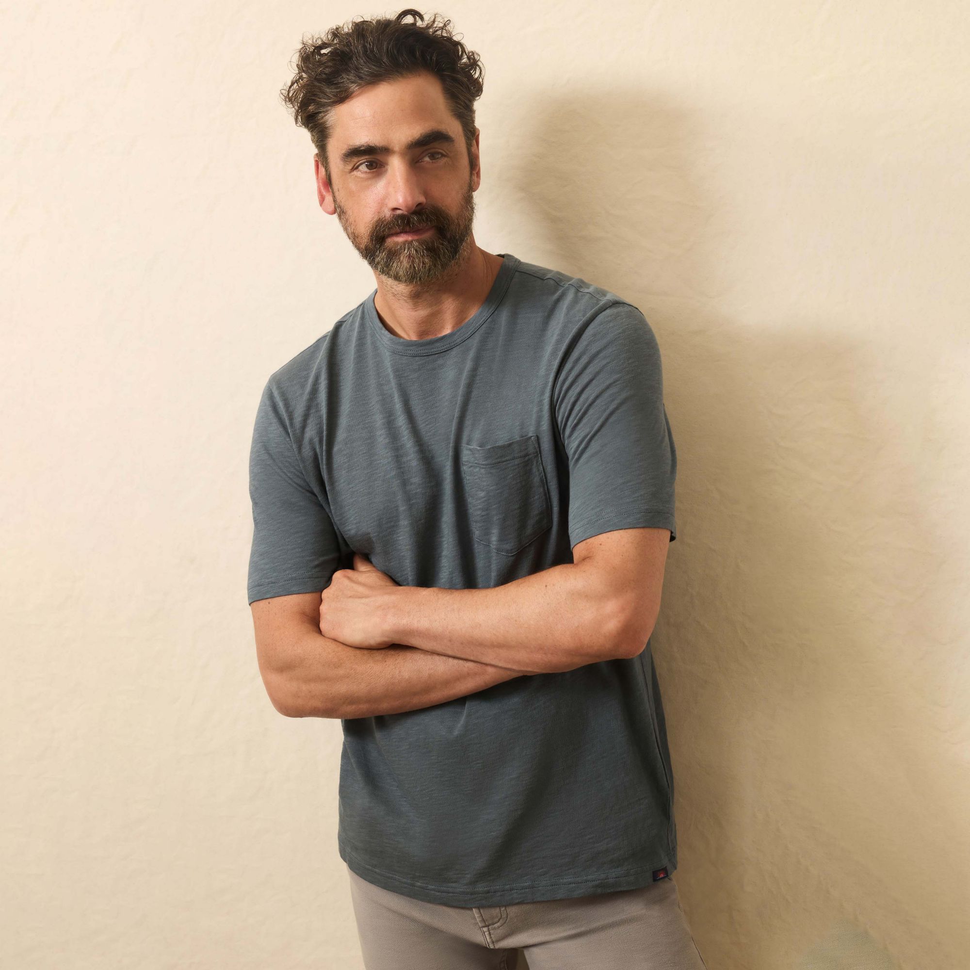 Faherty Men's Sunwashed Pocket Short Sleeve T-Shirt product image