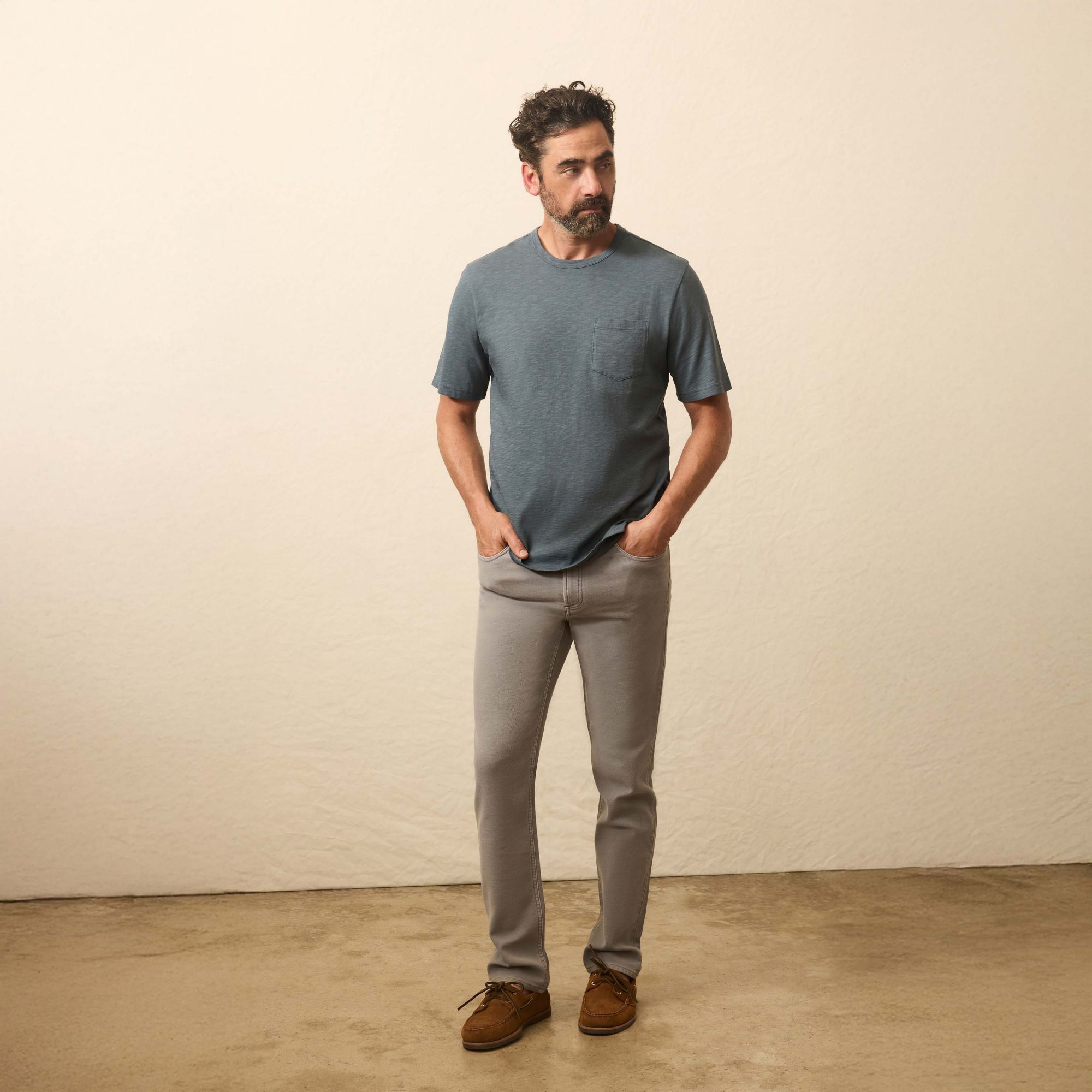 Faherty Men's Sunwashed Pocket Short Sleeve T-Shirt product image