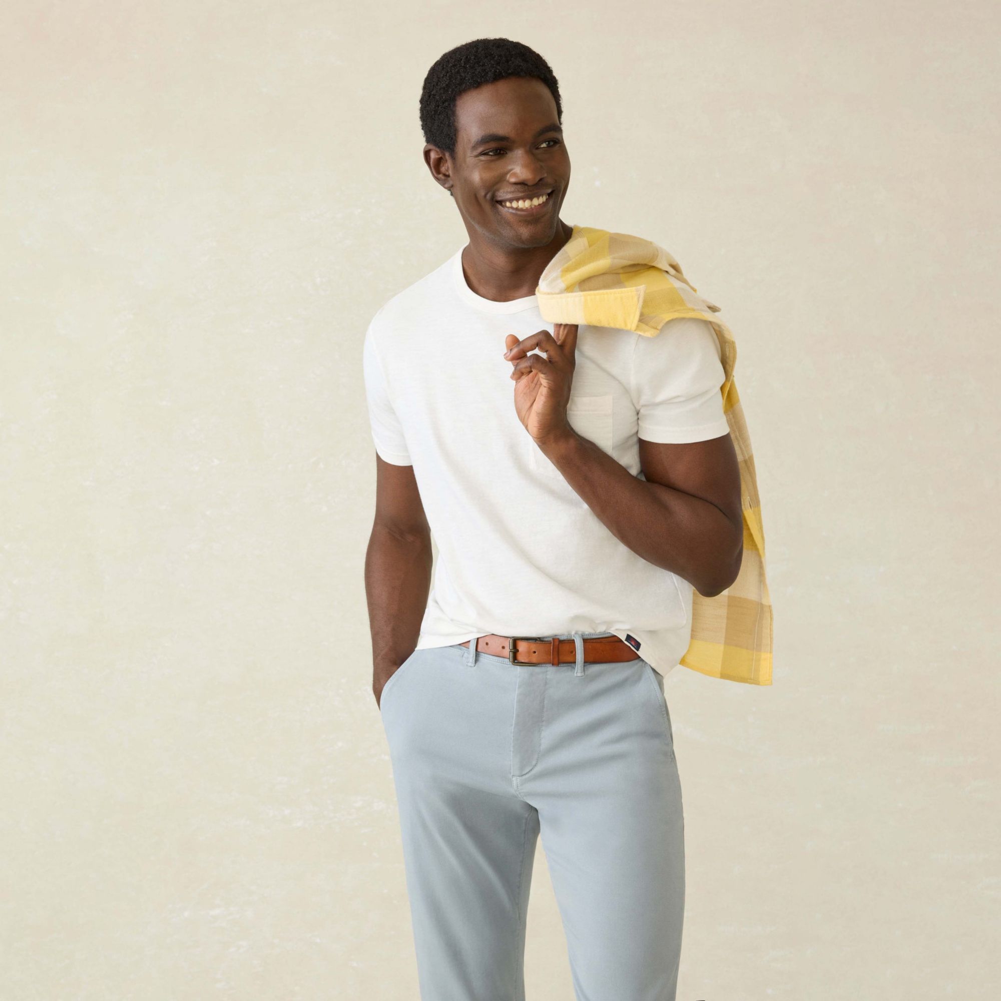 Faherty Men's Sunwashed Pocket Short Sleeve T-Shirt product image