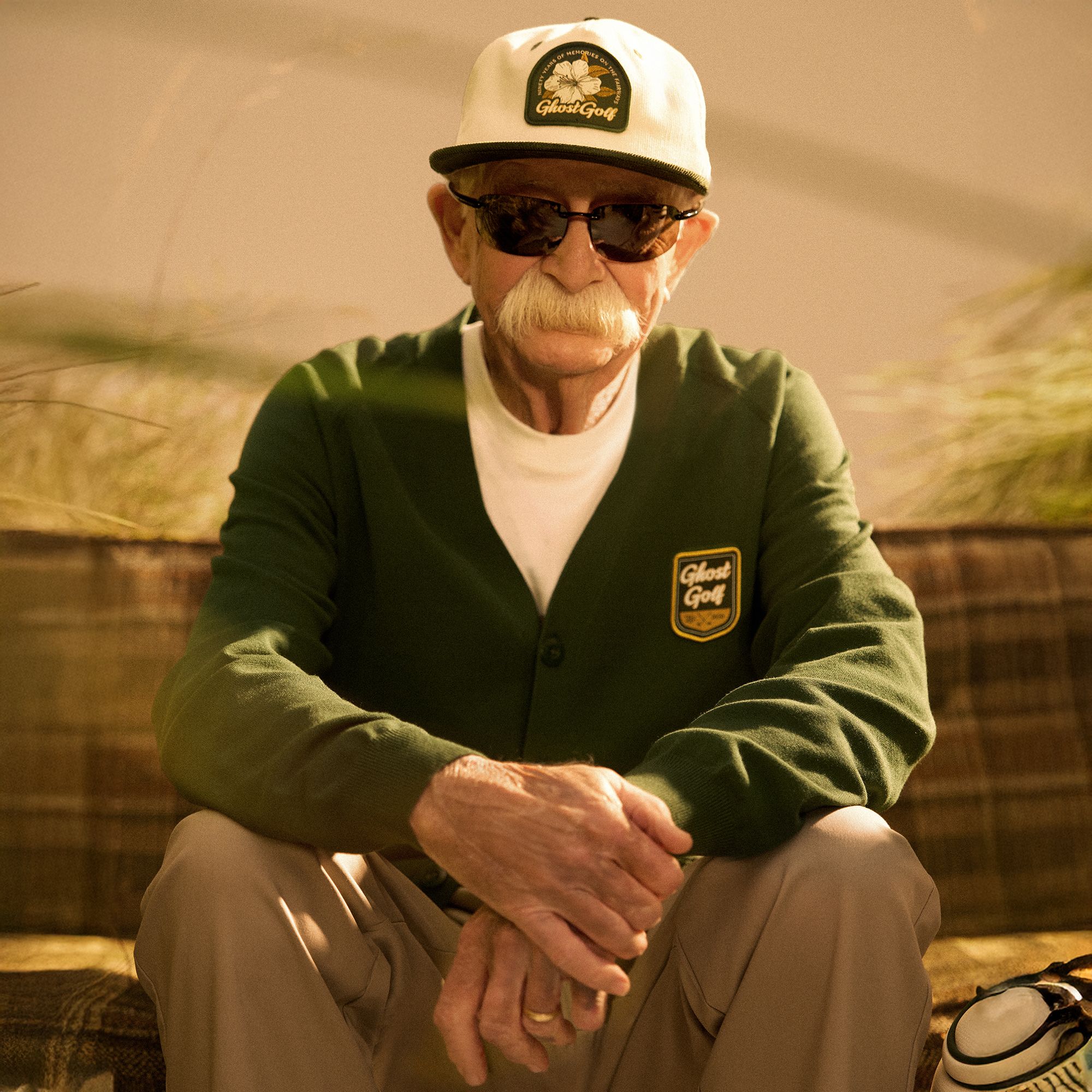 GHOST GOLF Men's Patrons Cardigan Golf Sweater product image