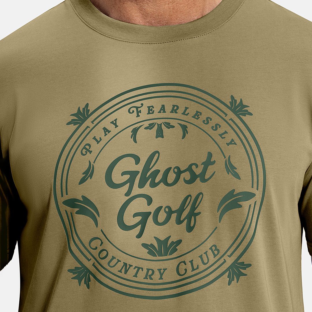 GHOST GOLF Men's Patrons Club Badge Golf T-Shirt product image