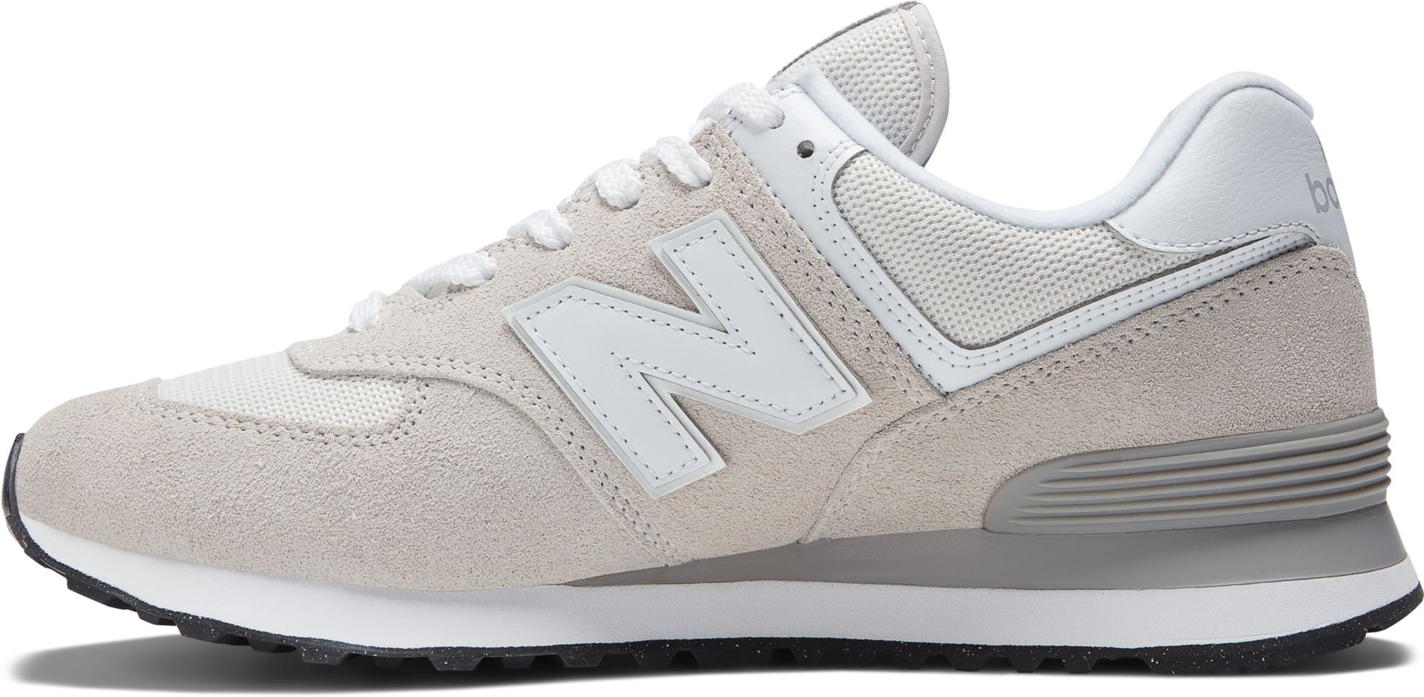 New Balance Men's 574 Core Shoes - White/Grey -  Medium/D