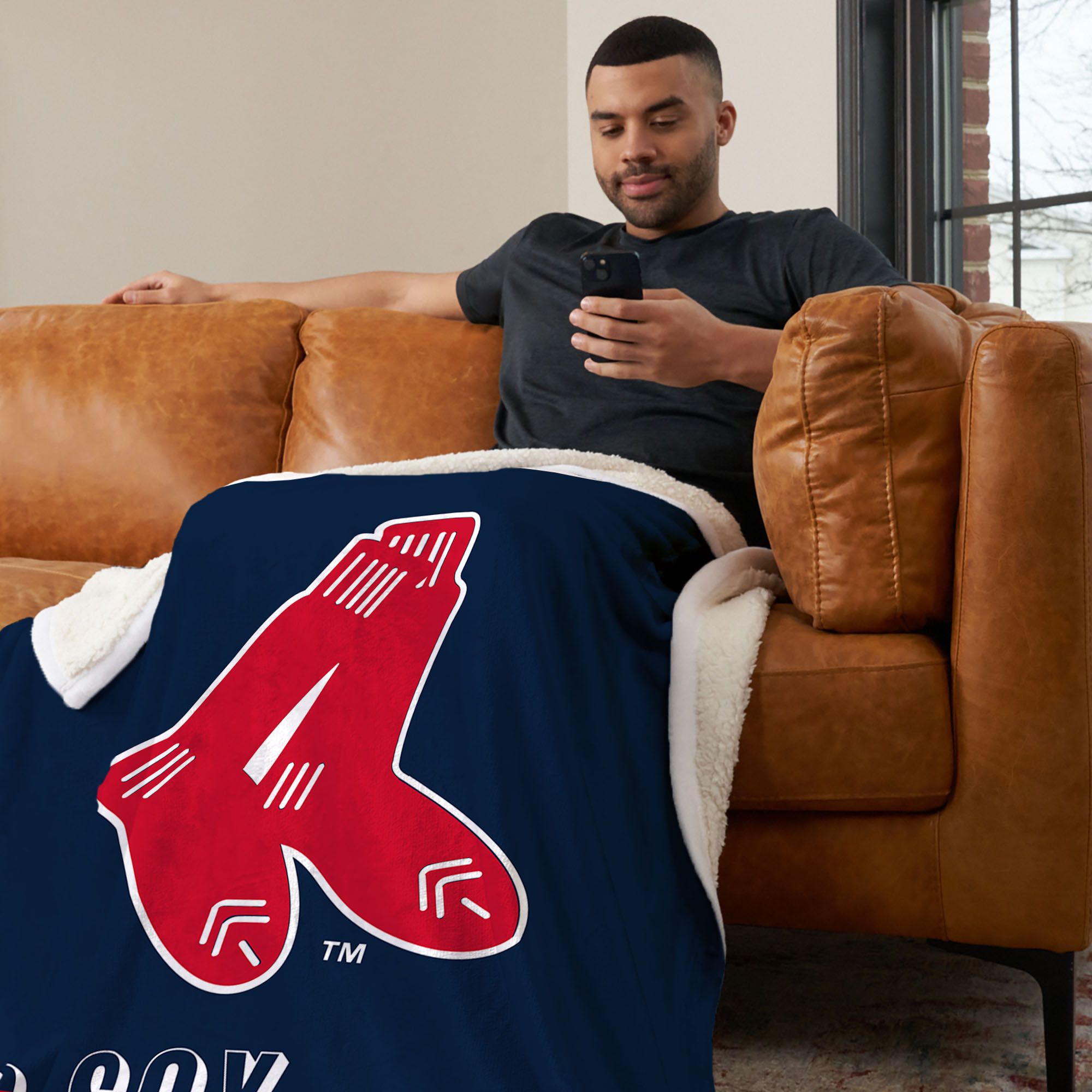Northwest Boston Red Sox City Connect Throwback Shrpa Throw product image