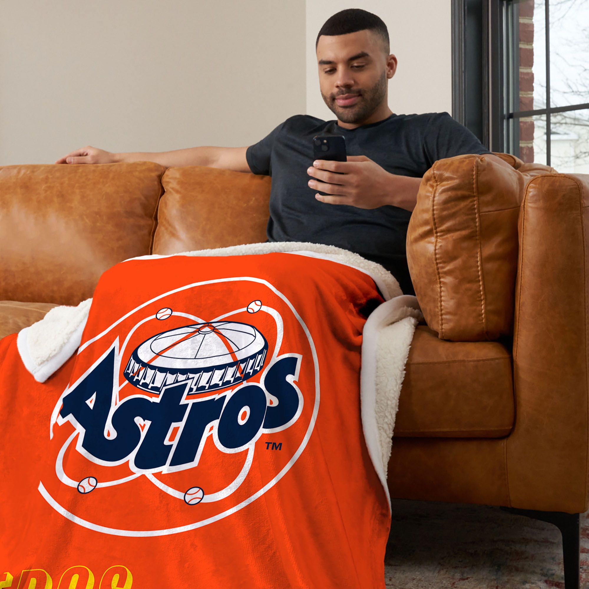 Northwest Houston Astros City Connect Throwback Shrpa Throw product image
