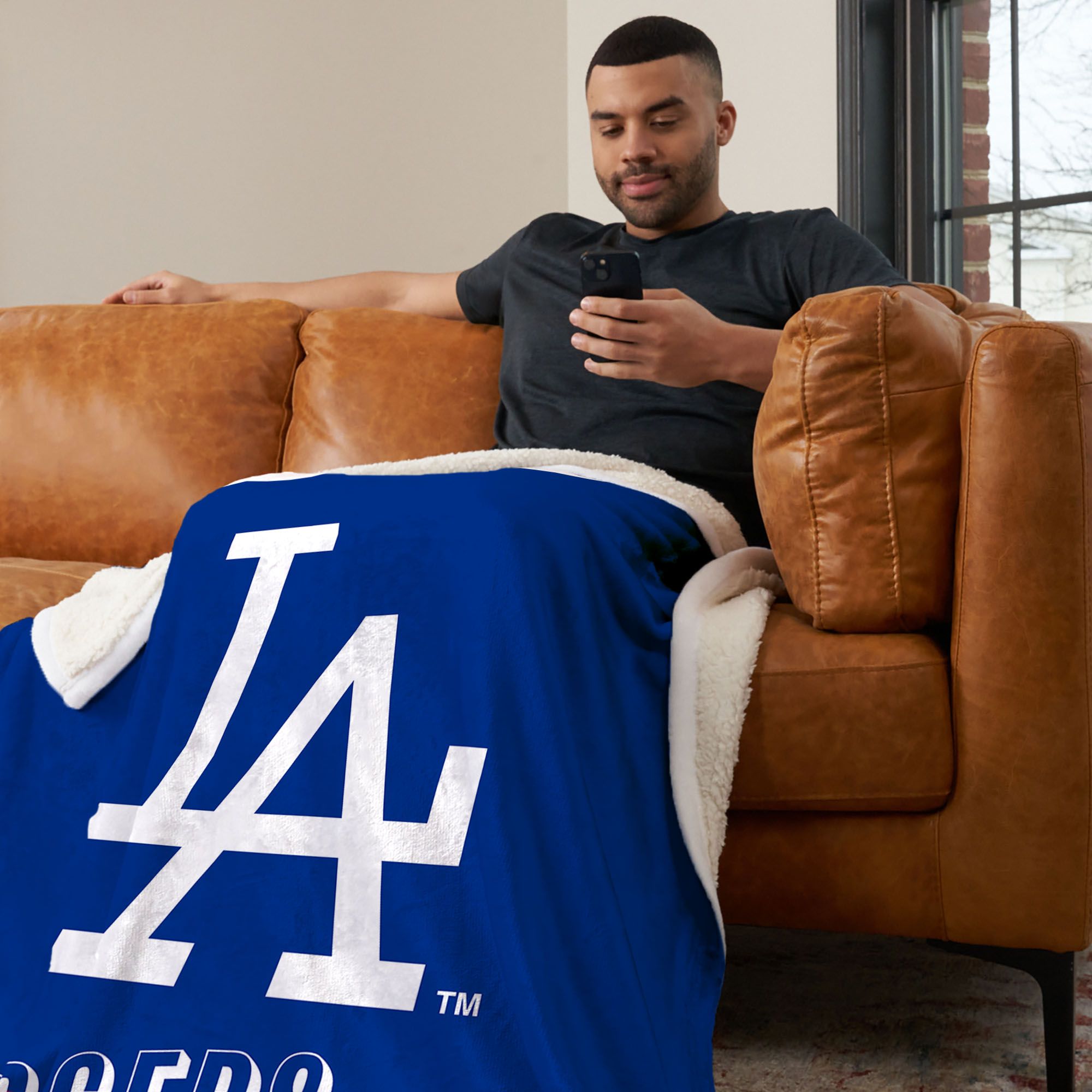 Northwest Los Angeles Dodgers City Connect Throwback Shrpa Throw product image
