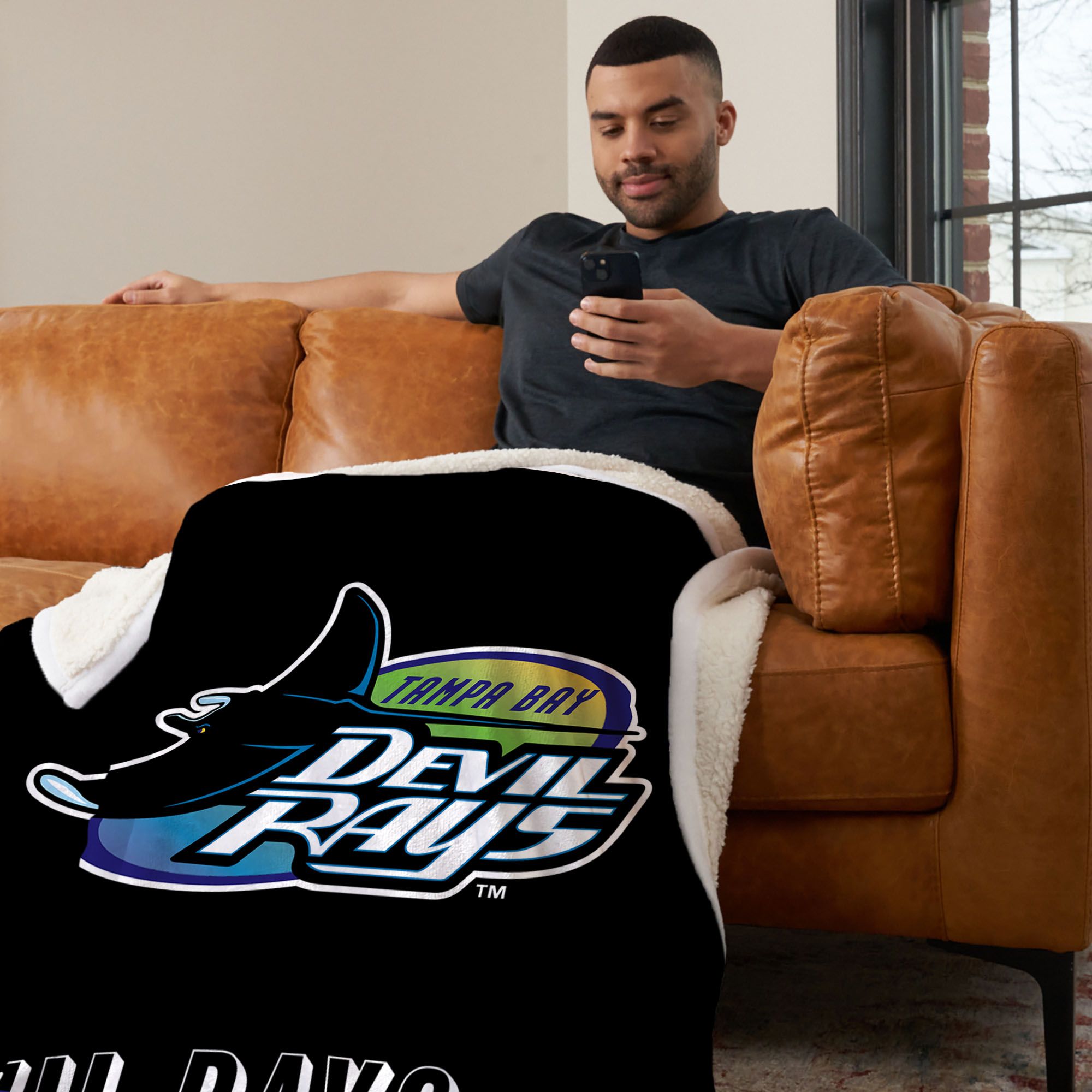 Northwest Tampa Bay Rays City Connect Throwback Shrpa Throw product image