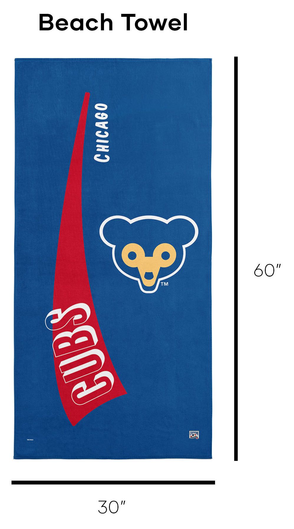 Northwest Chicago Cubs City Connect Throwback Pool Towel product image