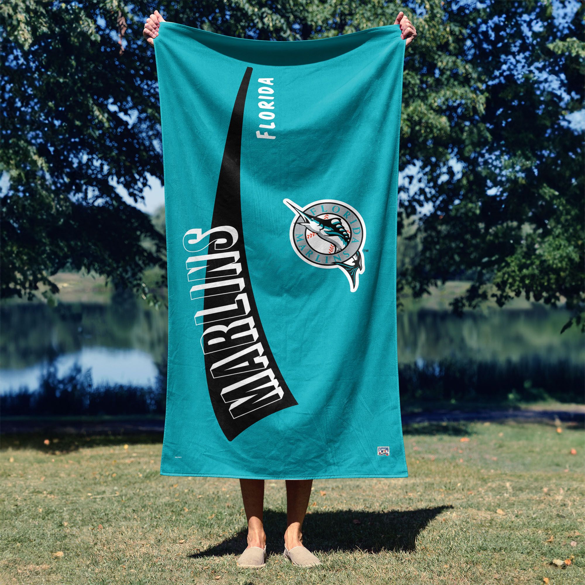 Northwest Miami Marlins City Connect Throwback Pool Towel product image