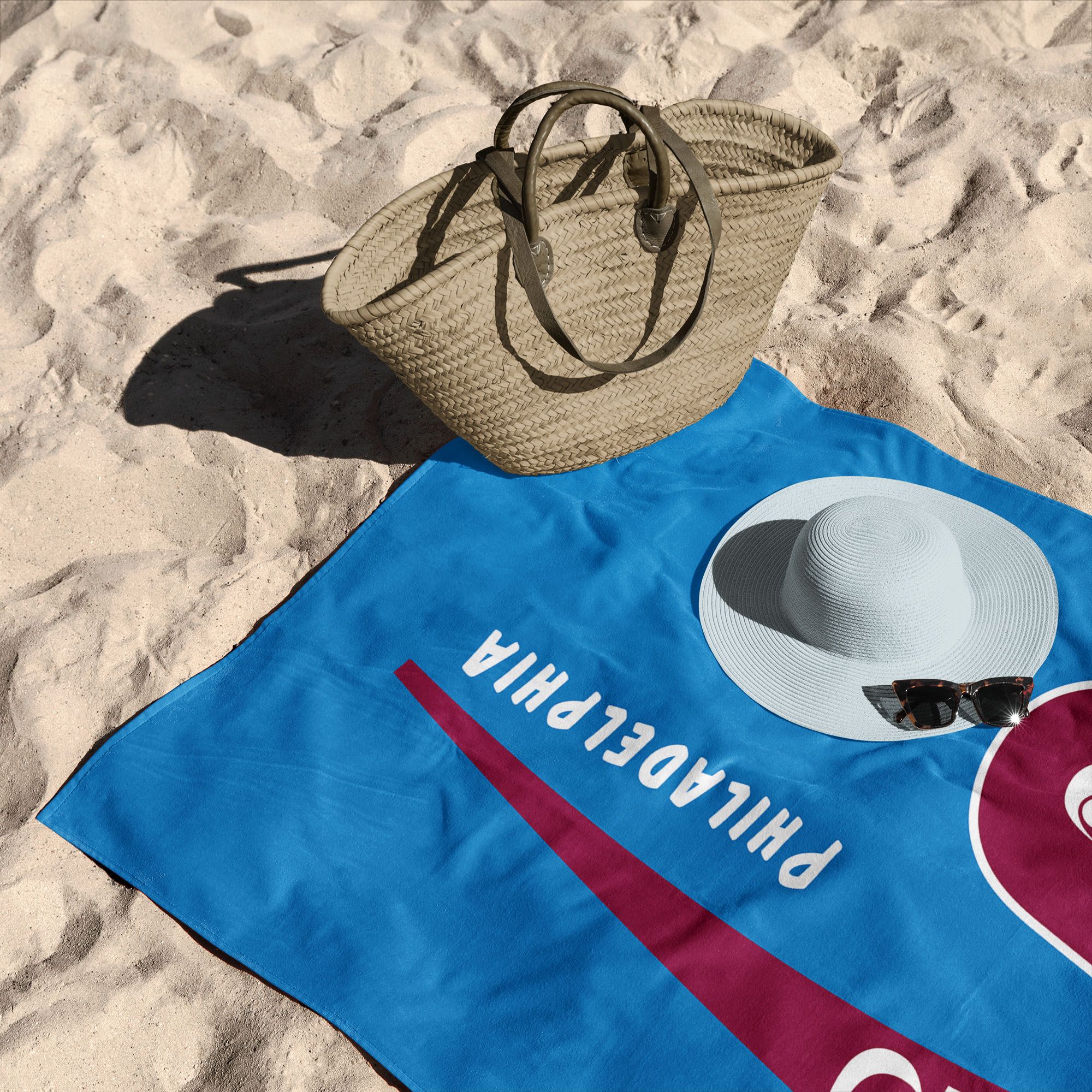 Northwest Philadelphia Phillies City Connect Throwback Pool Towel product image