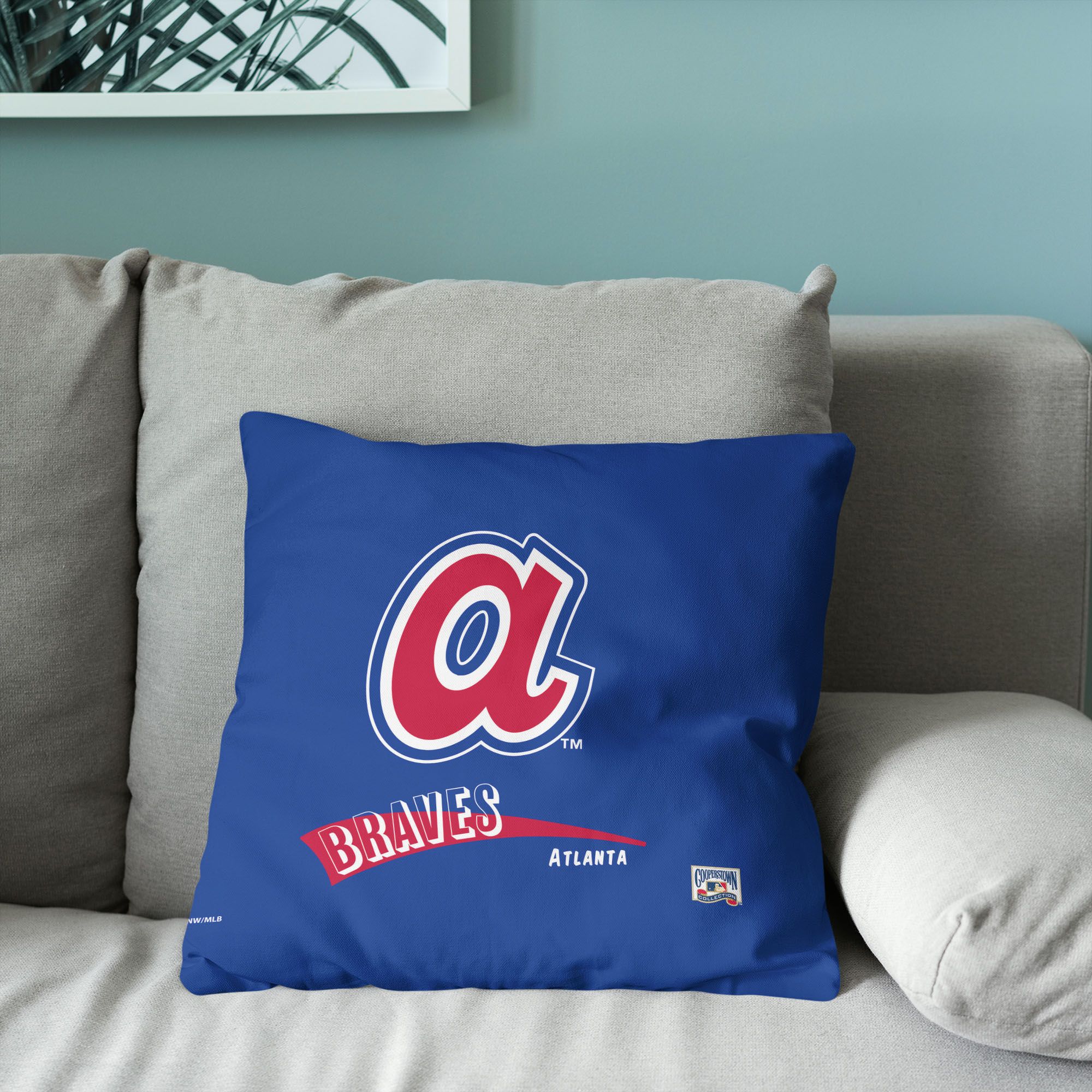 Northwest Atlanta Braves City Connect Throwback Throw Pillow product image