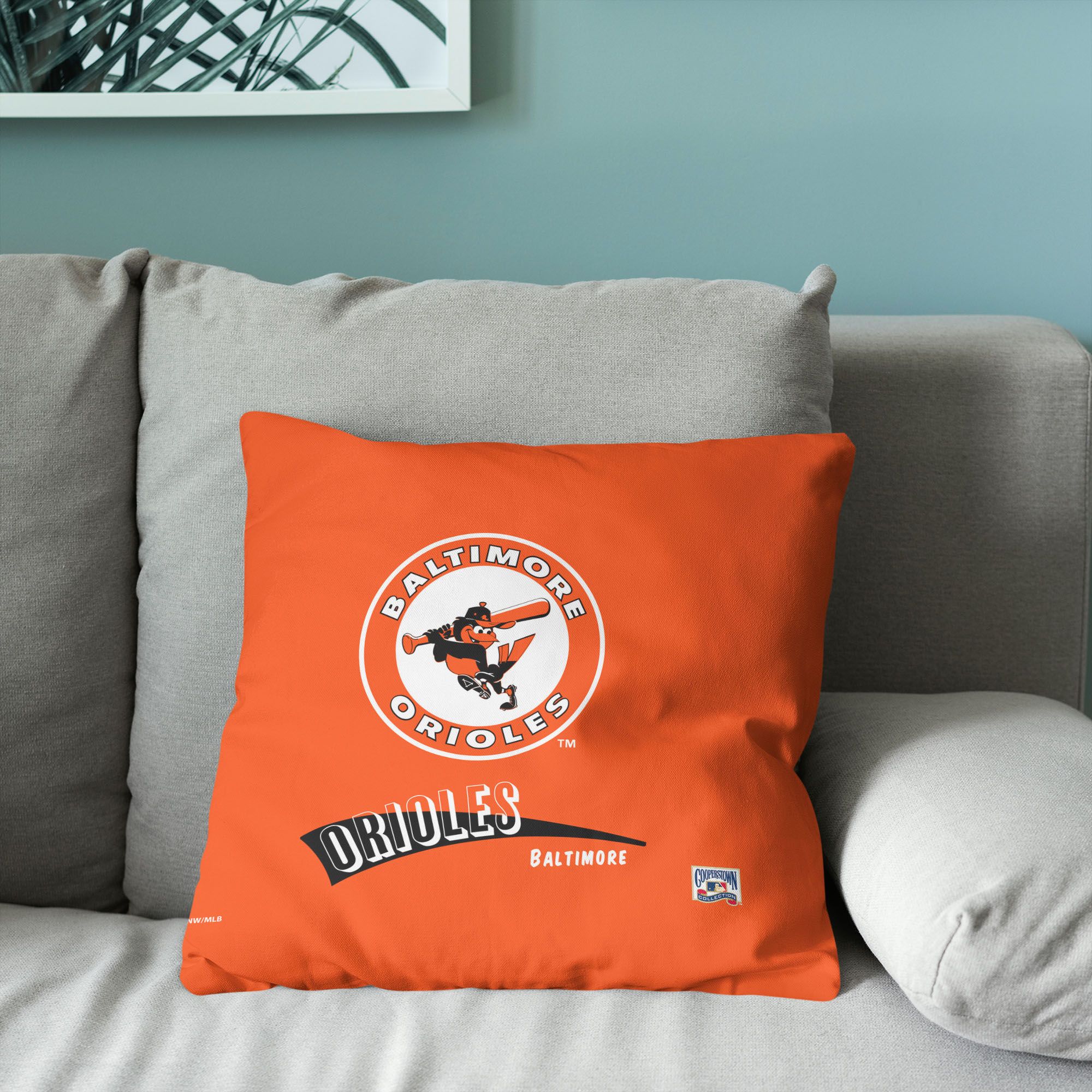 Northwest Baltimore Orioles City Connect Throwback Throw Pillow product image