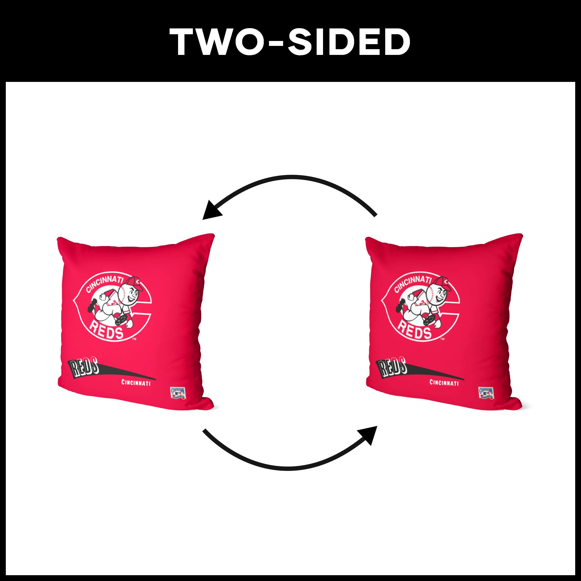 Northwest Cincinnati Reds City Connect Throwback Throw Pillow product image