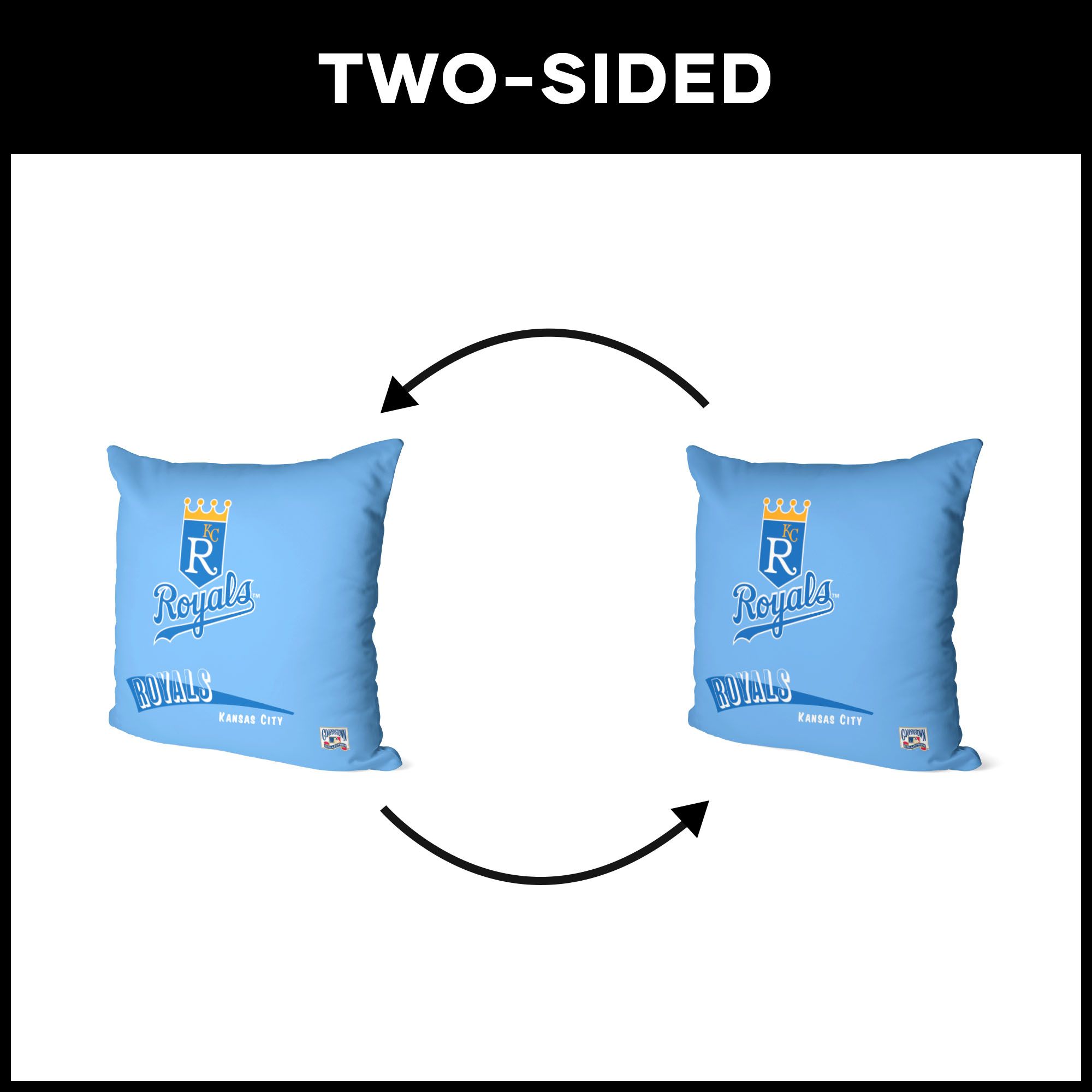 Northwest Kansas City Royals City Connect Throwback Throw Pillow product image