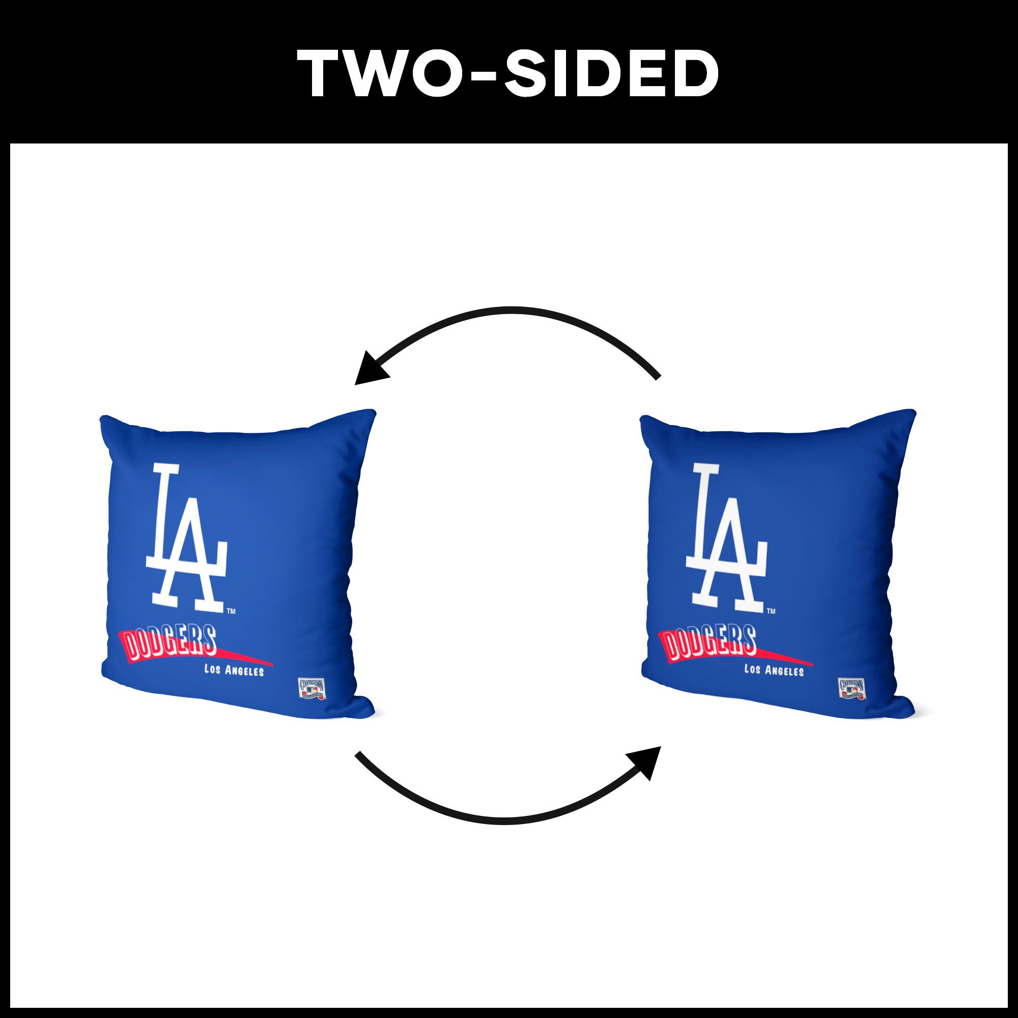Northwest Los Angeles Dodgers City Connect Throwback Throw Pillow product image