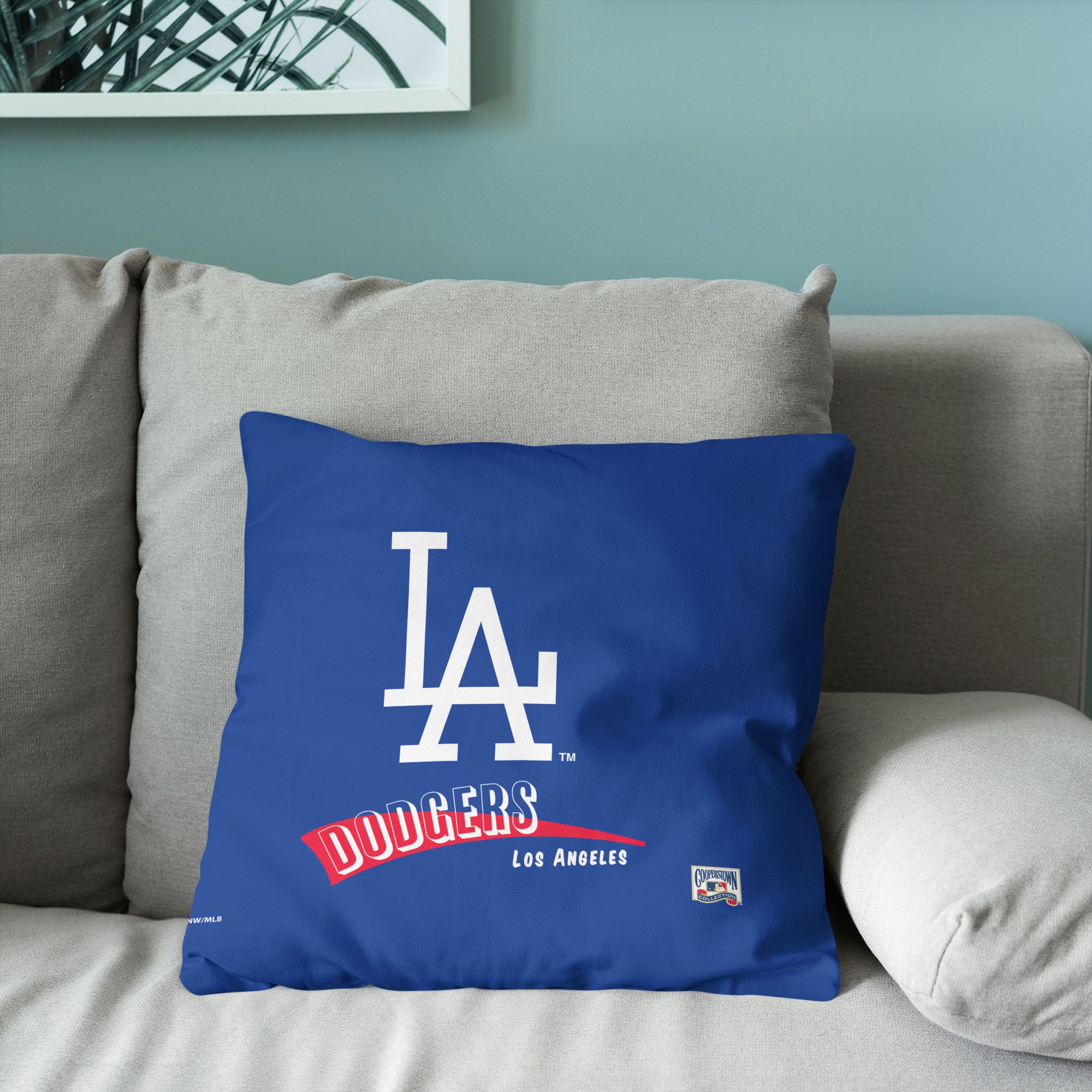 Northwest Los Angeles Dodgers City Connect Throwback Throw Pillow product image