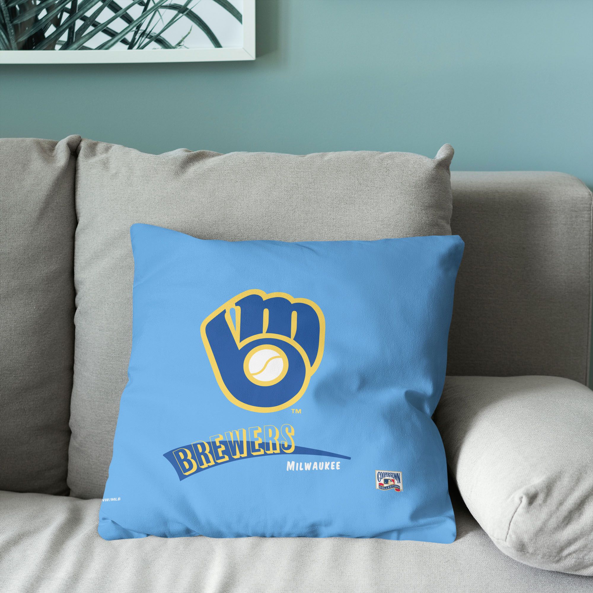Northwest Milwaukee Brewers City Connect Throwback Throw Pillow product image
