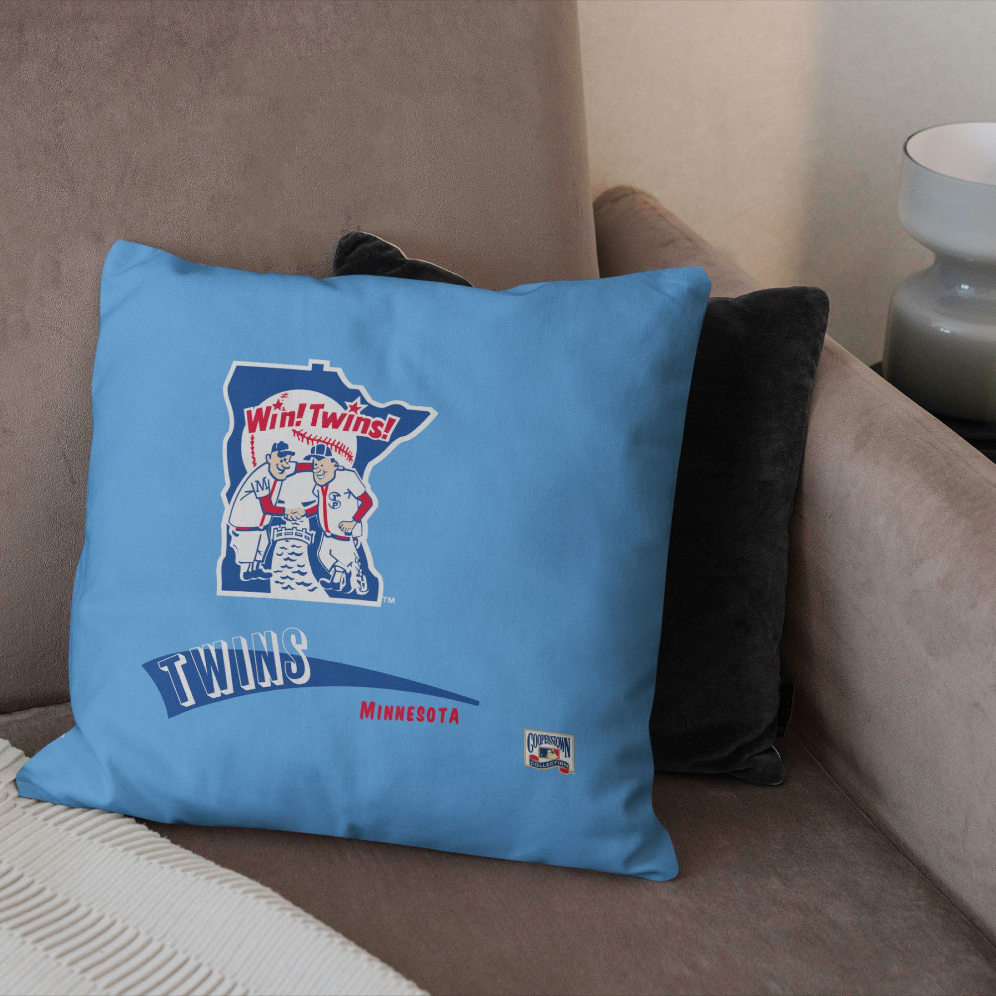 Northwest Minnesota Twins City Connect Throwback Throw Pillow product image