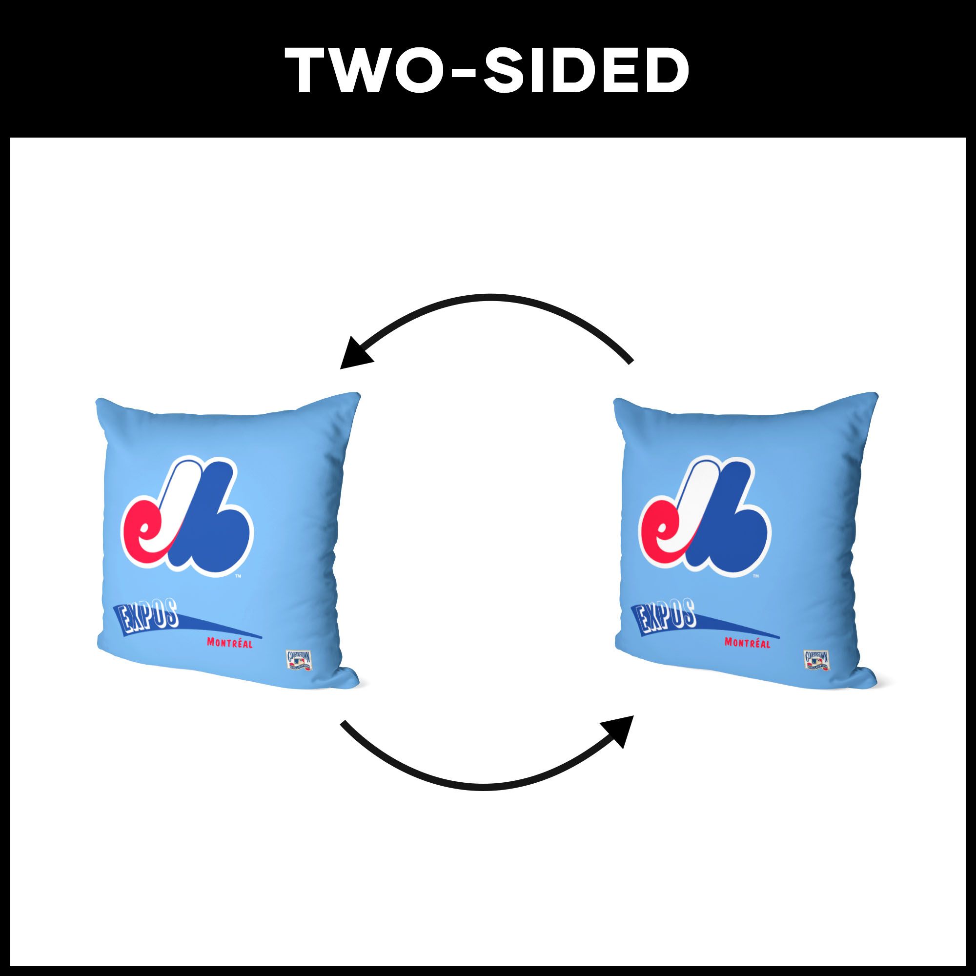 Northwest Montreal Expos City Connect Throwback Throw Pillow product image