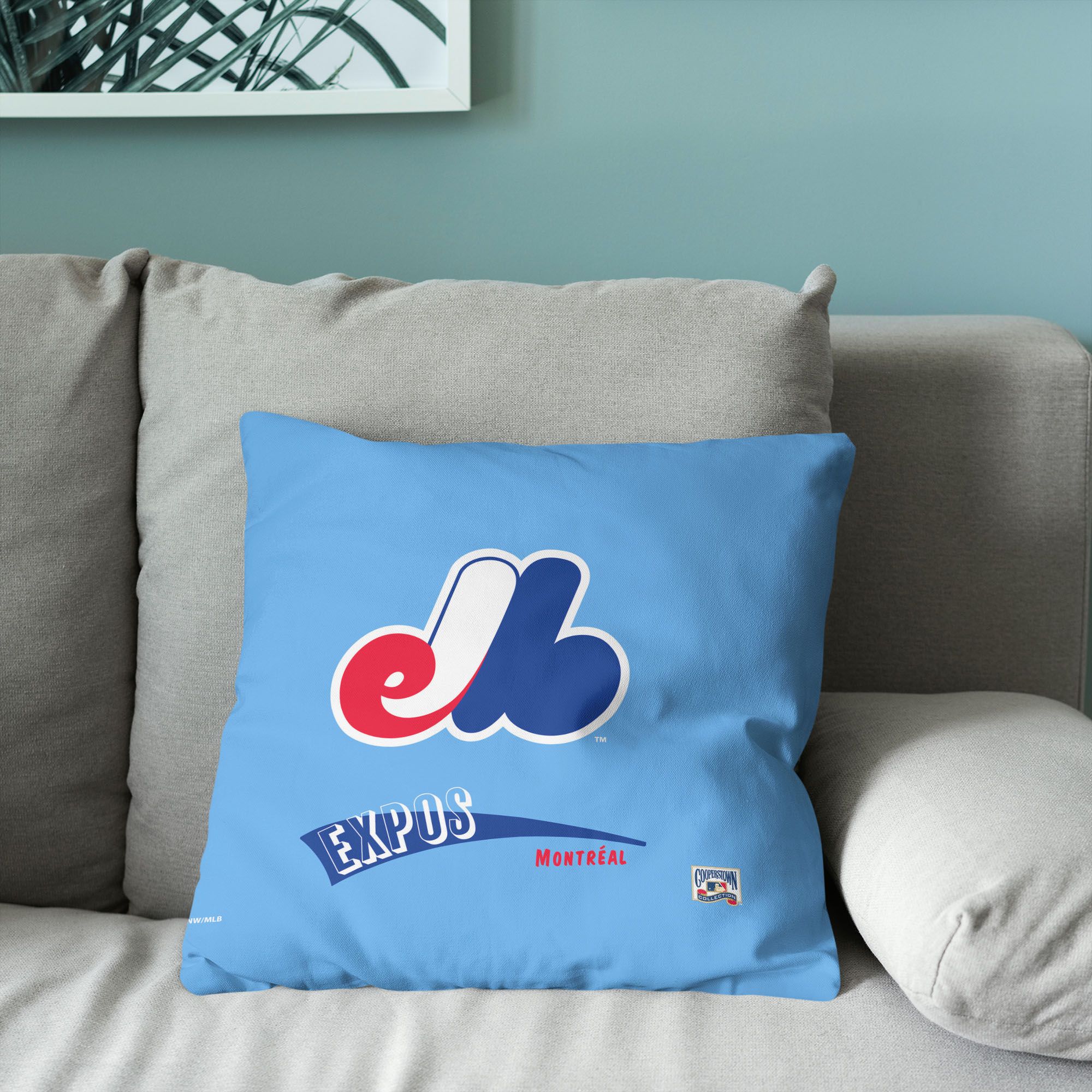 Northwest Montreal Expos City Connect Throwback Throw Pillow product image