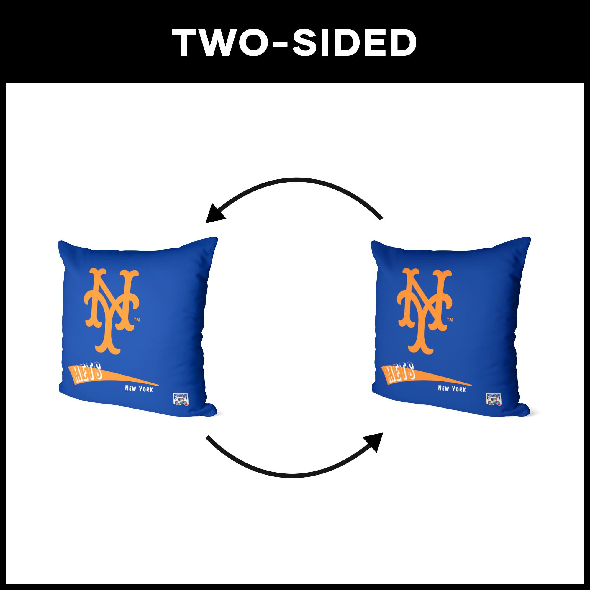 Northwest New York Mets City Connect Throwback Throw Pillow product image