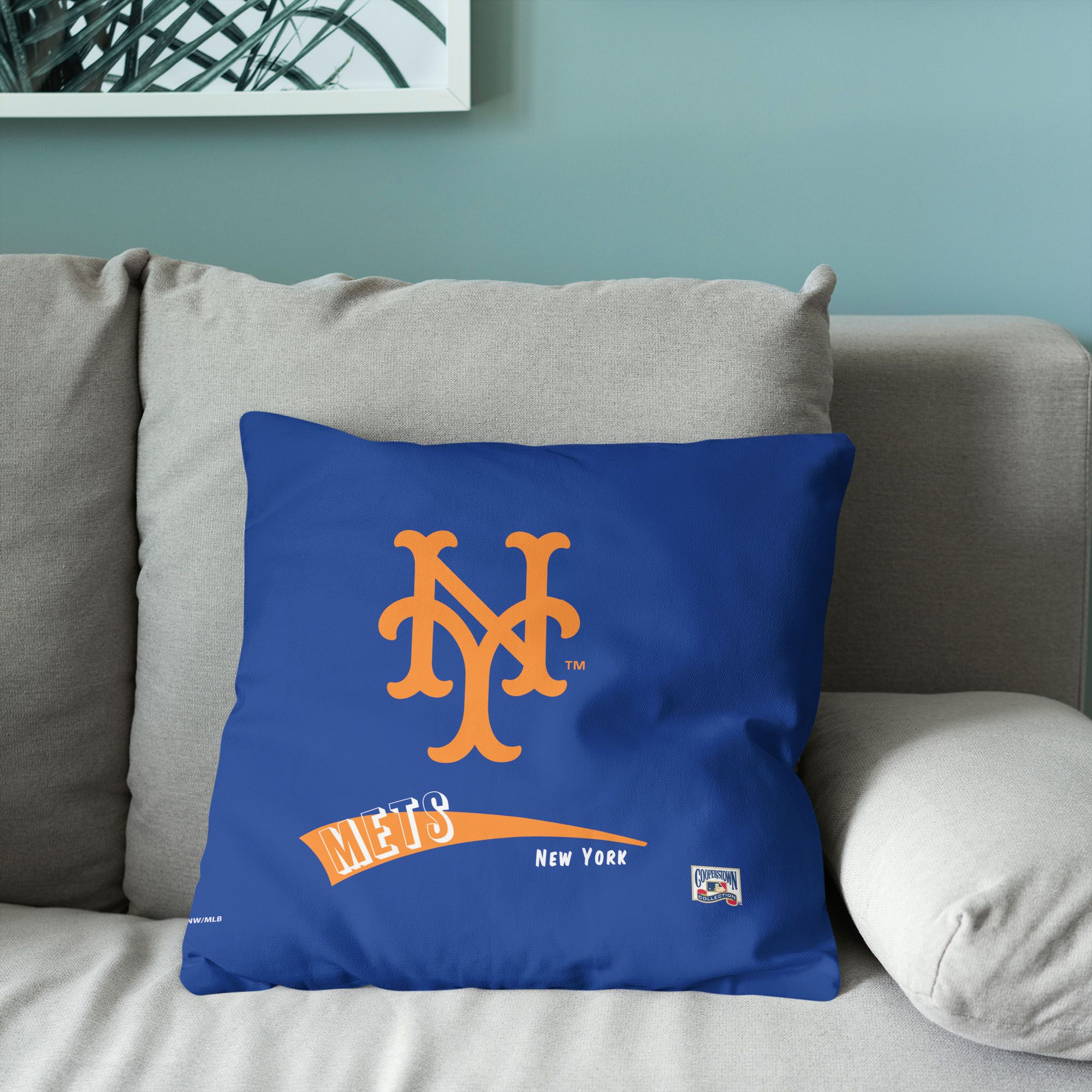 Northwest New York Mets City Connect Throwback Throw Pillow product image