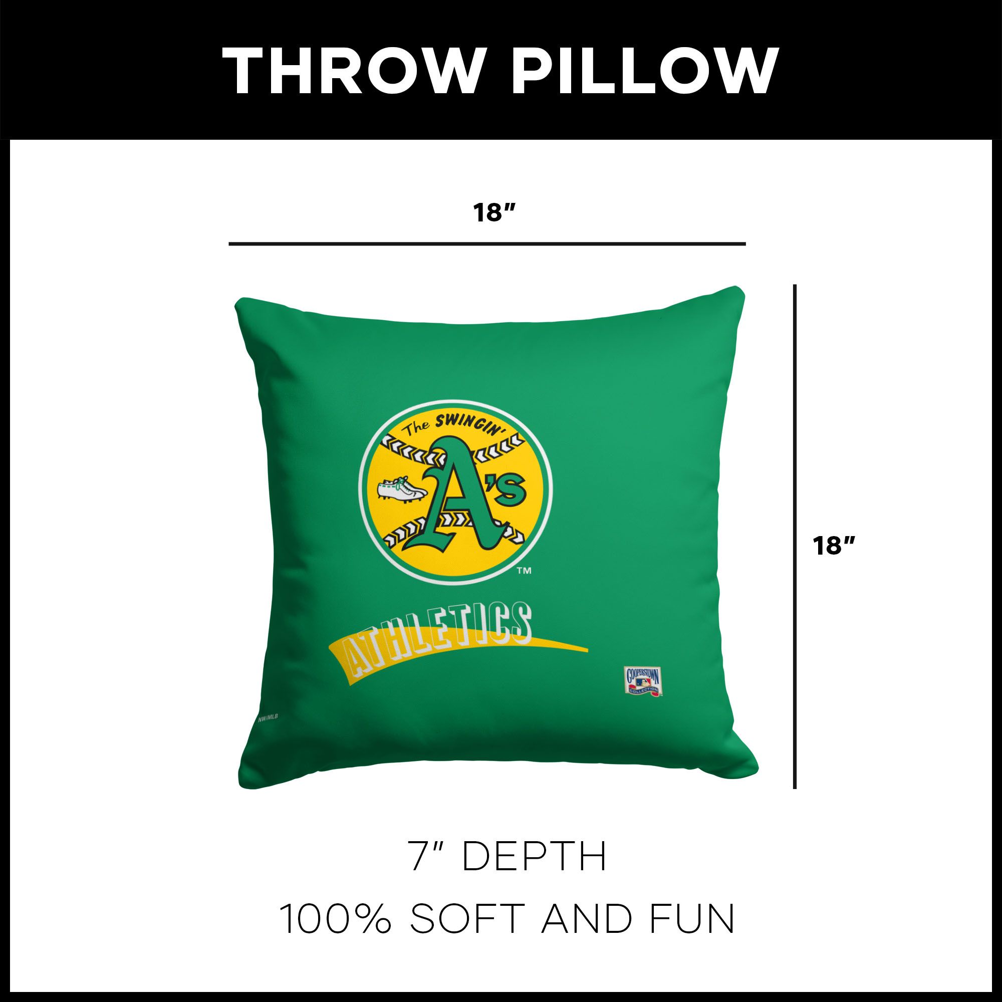 Northwest Athletics City Connect Throwback Throw Pillow product image