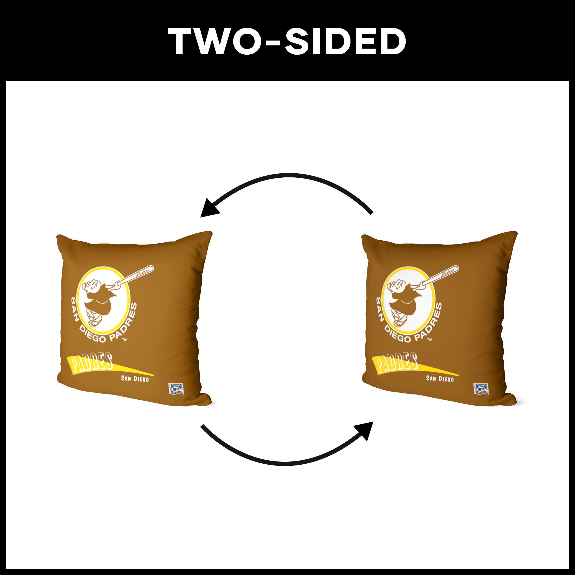 Northwest San Diego Padres City Connect Throwback Throw Pillow product image