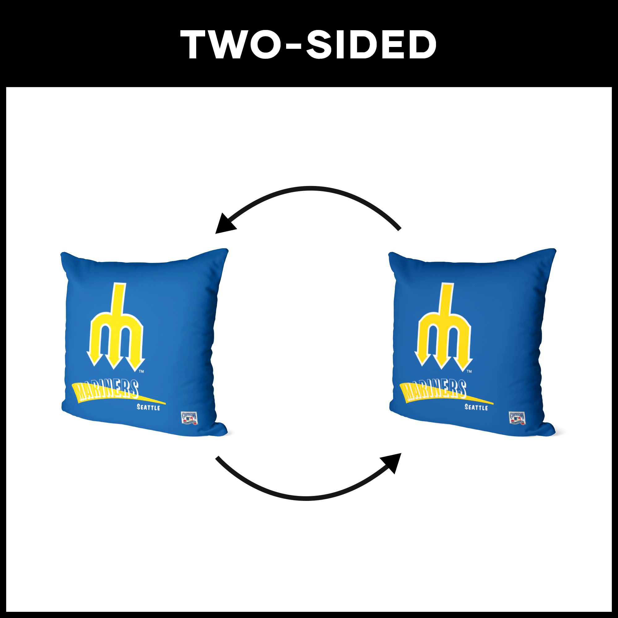 Northwest Seattle Mariners City Connect Throwback Throw Pillow product image