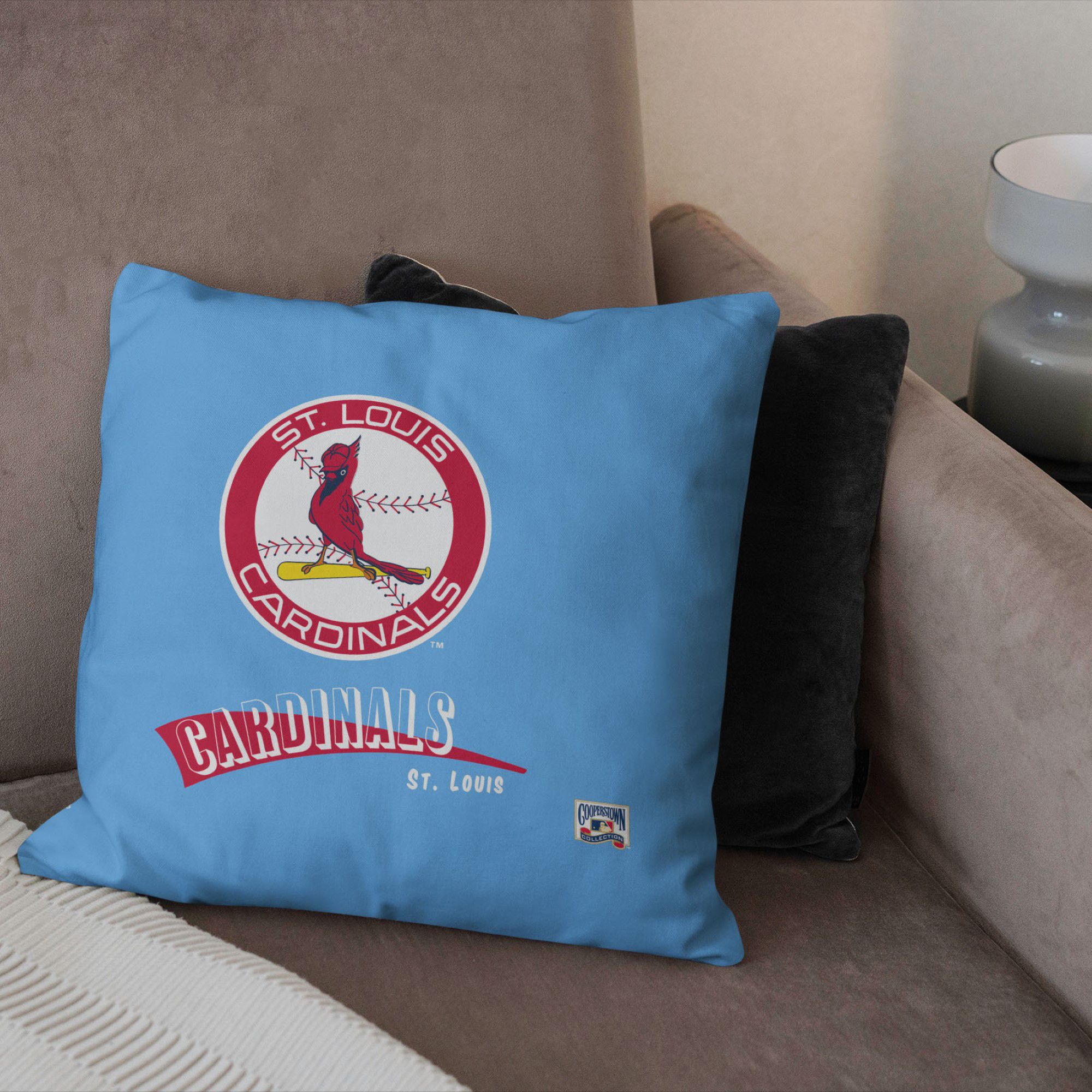 Northwest St. Louis Cardinals City Connect Throwback Throw Pillow product image