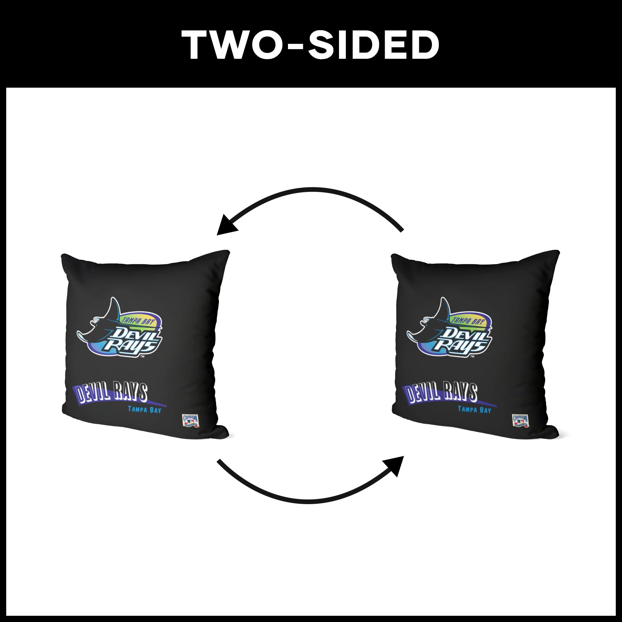 Northwest Tampa Bay Rays City Connect Throwback Throw Pillow product image