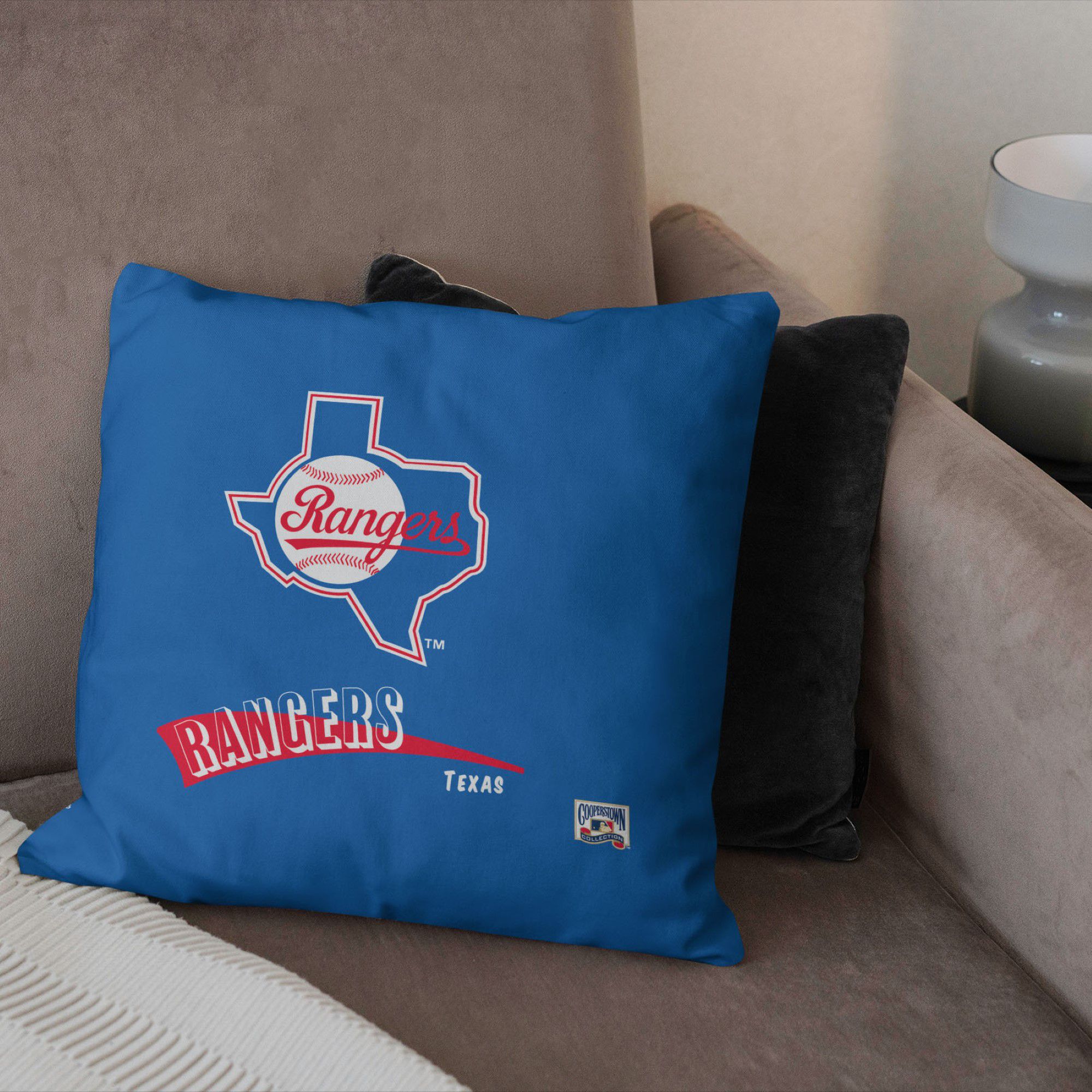 Northwest Texas Rangers City Connect Throwback Throw Pillow product image