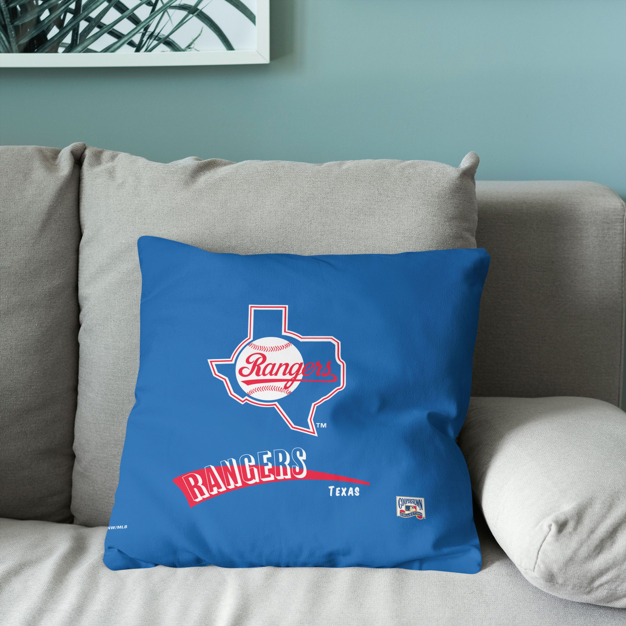 Northwest Texas Rangers City Connect Throwback Throw Pillow product image
