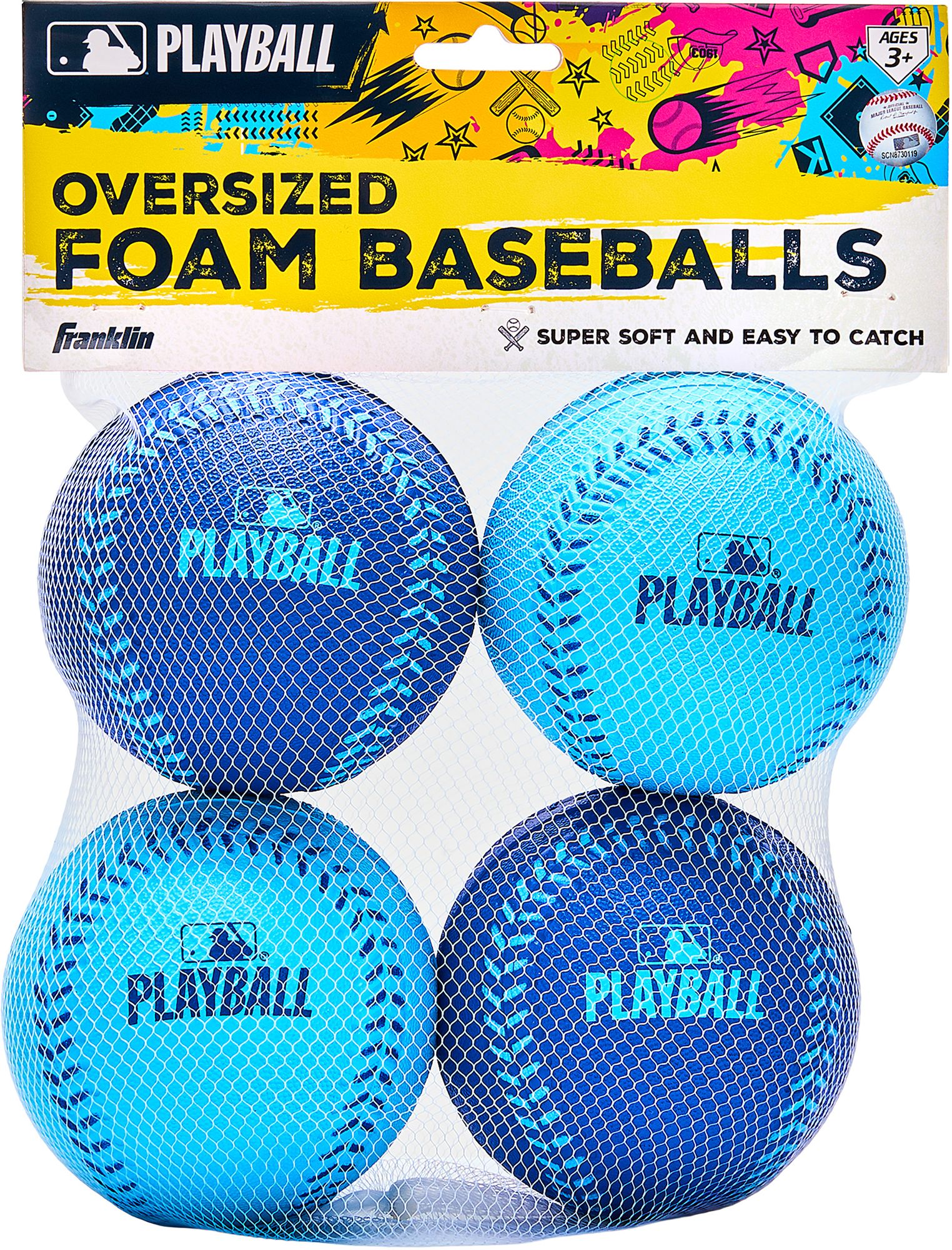 Franklin MLB Oversized Foam Baseballs - 4 Pack product image