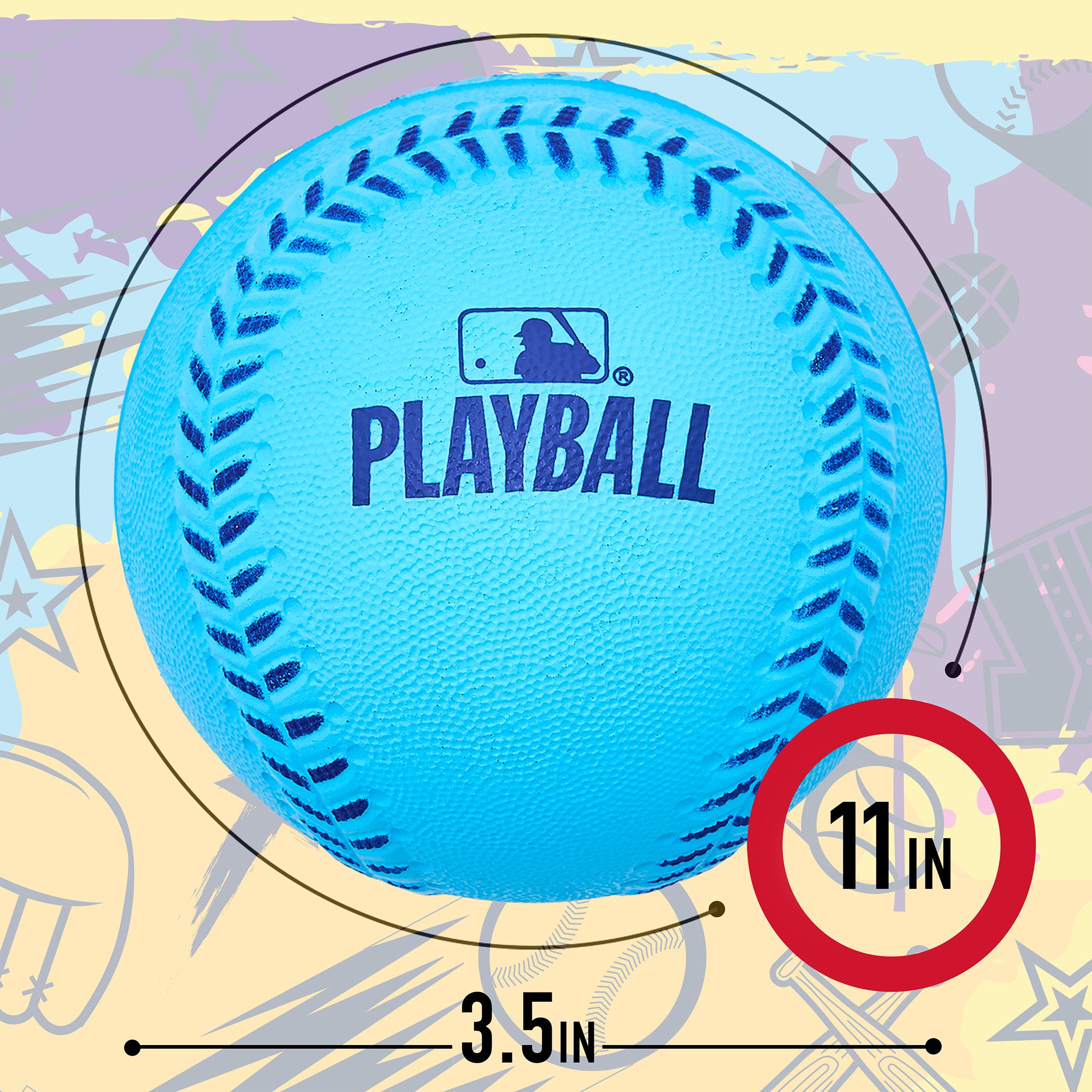 Franklin MLB Oversized Foam Baseballs - 4 Pack product image