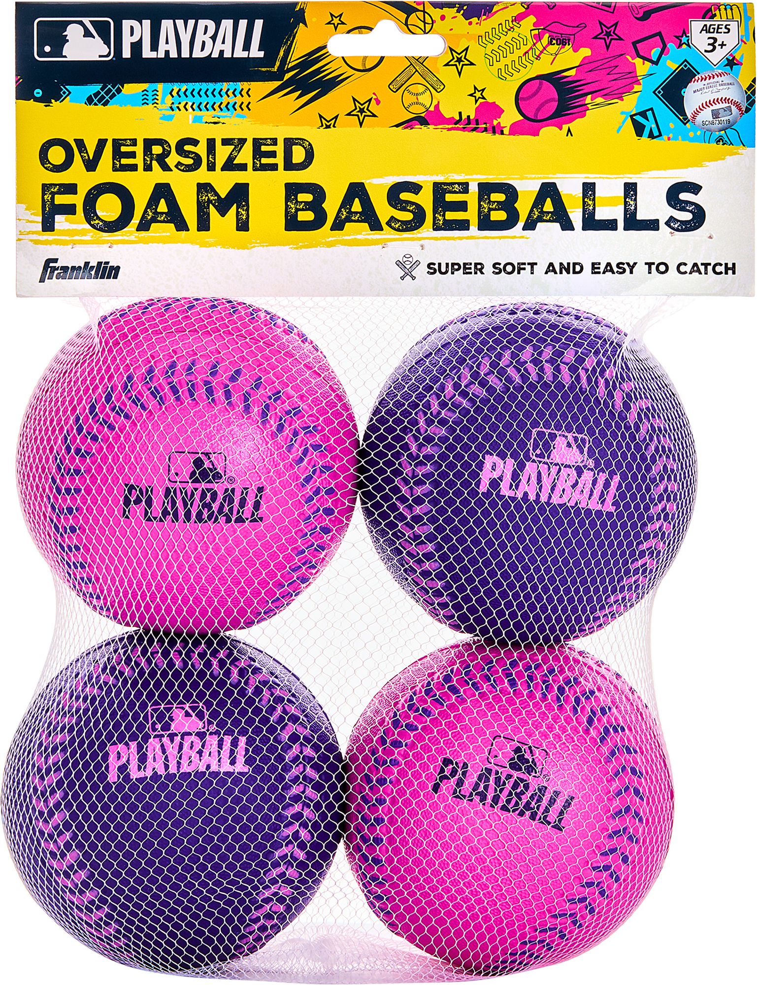 Franklin MLB Oversized Foam Baseballs - 4 Pack product image