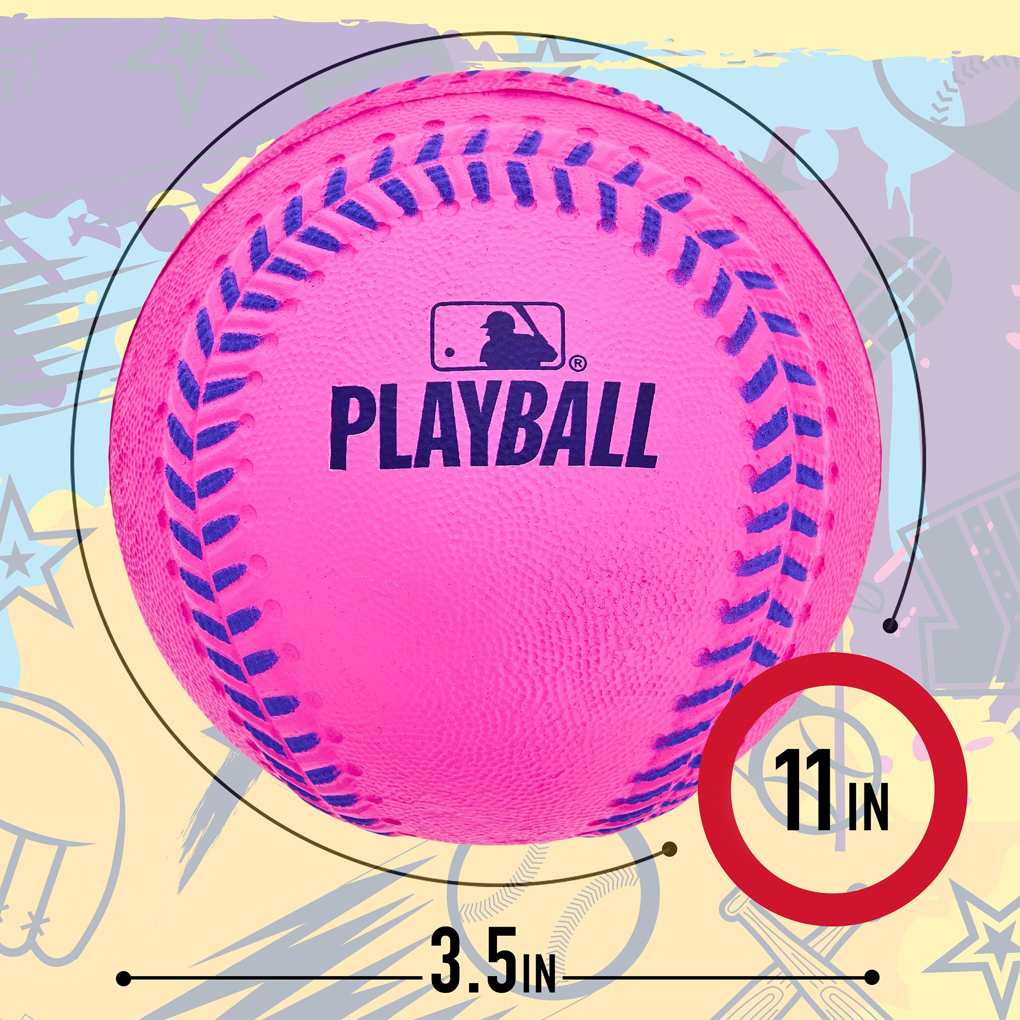 Franklin MLB Oversized Foam Baseballs - 4 Pack product image