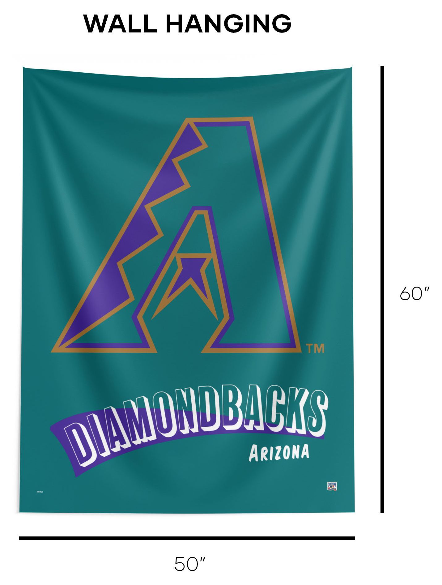 Northwest Arizona Diamondbacks City Connect Throwback Wall Hang product image