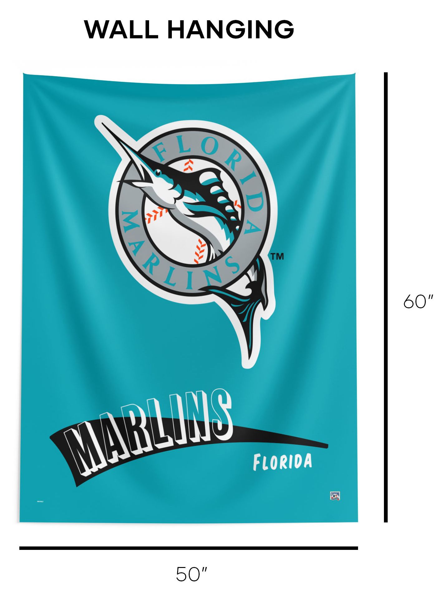 Northwest Miami Marlins City Connect Throwback Wall Hang product image