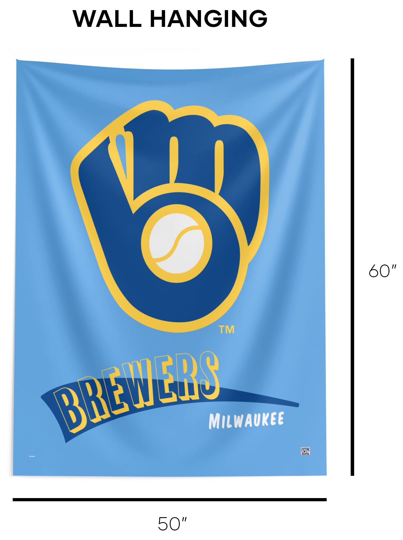 Northwest Milwaukee Brewers City Connect Throwback Wall Hang product image