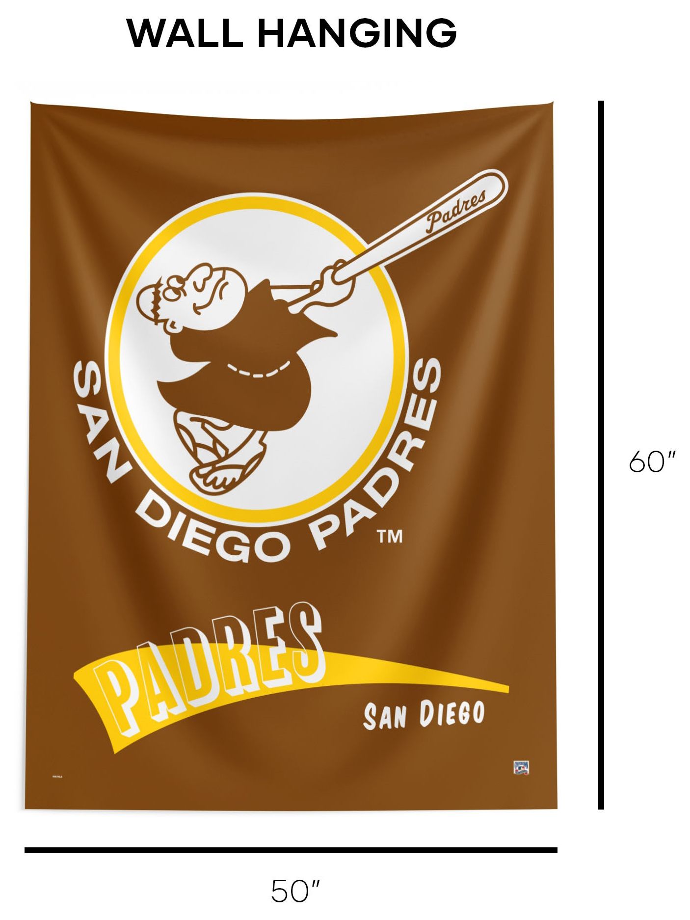 Northwest San Diego Padres City Connect Throwback Wall Hang product image