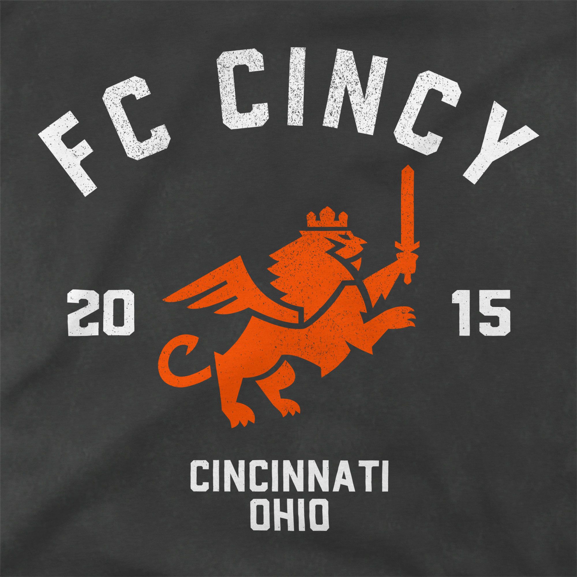 Stadium Essentials Men's FC Cincinnati Vintage Black 'Get Back' T-Shirt product image