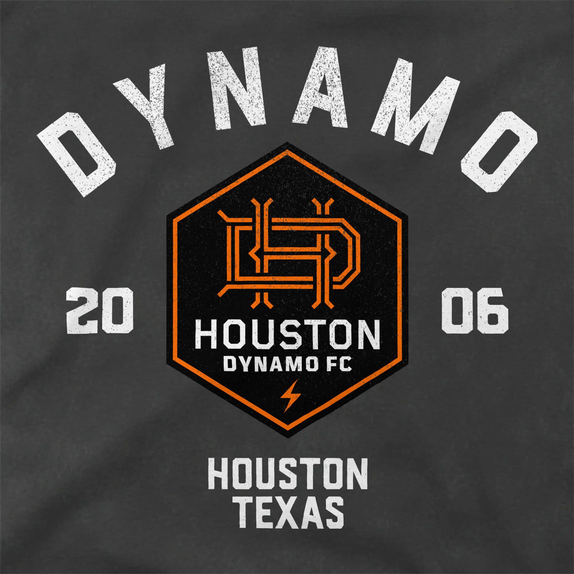 Stadium Essentials Men's Houston Dynamo Vintage Black 'Get Back' T-Shirt product image