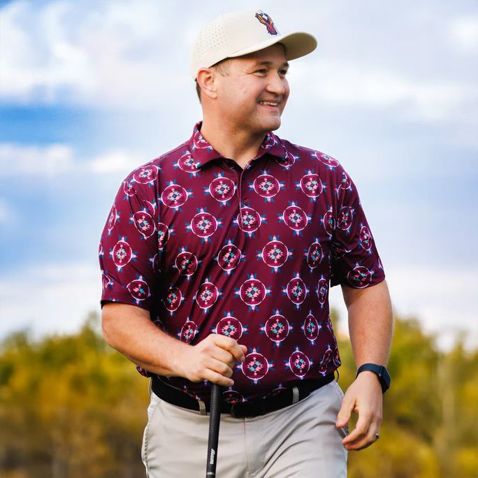 Waggle Men's Longhorn Ledge Men's Golf Polo product image