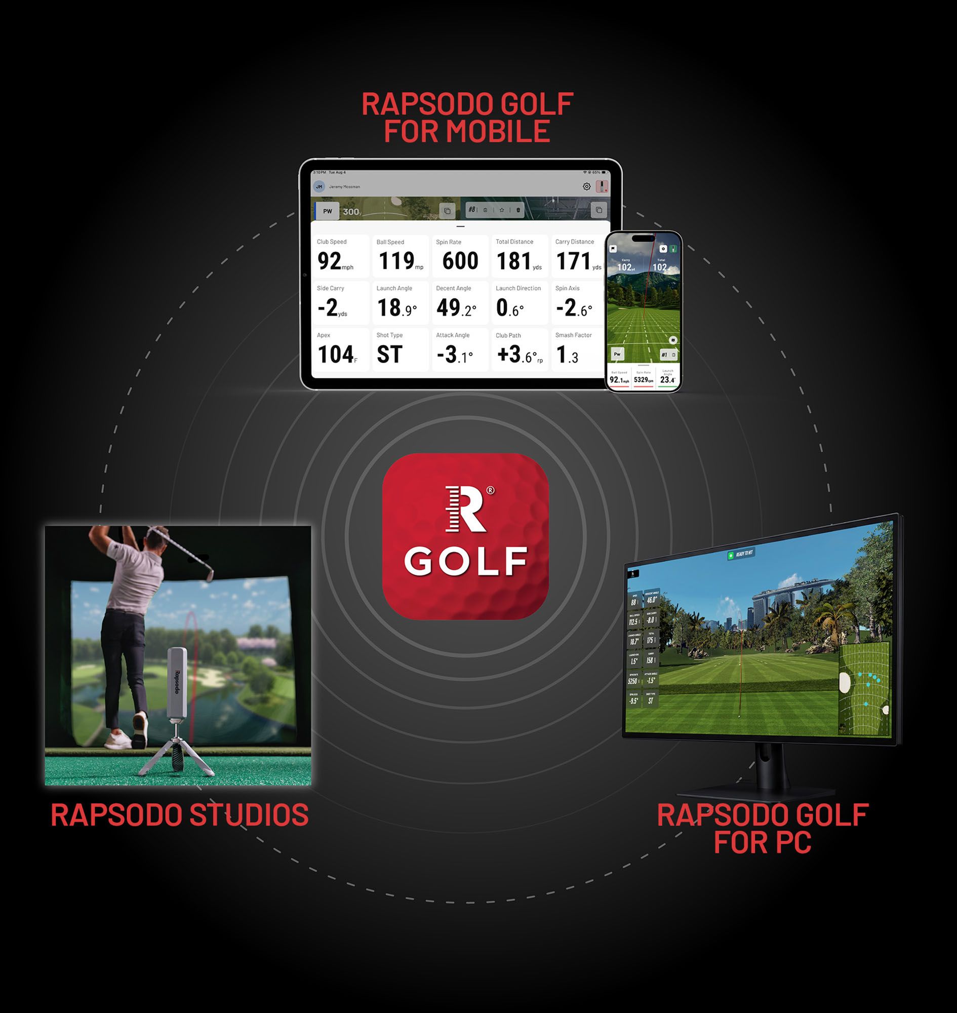 Rapsodo x Callaway MLM2XPRO Golf Launch Monitor product image