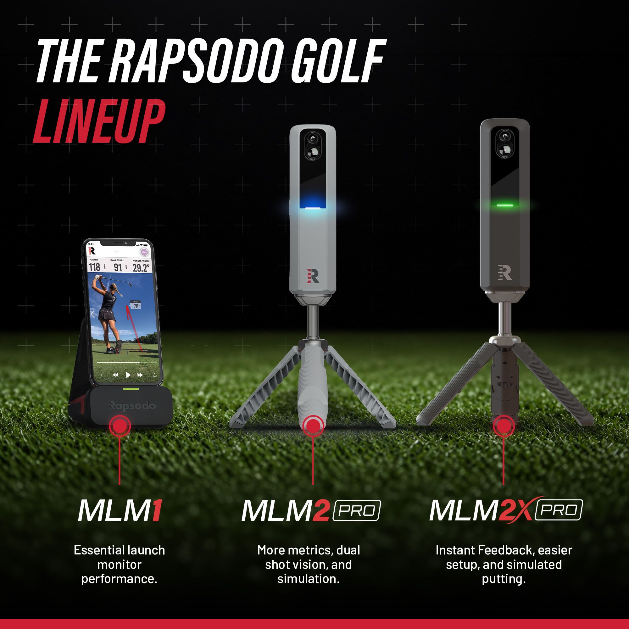 Rapsodo x Callaway MLM2XPRO Golf Launch Monitor product image