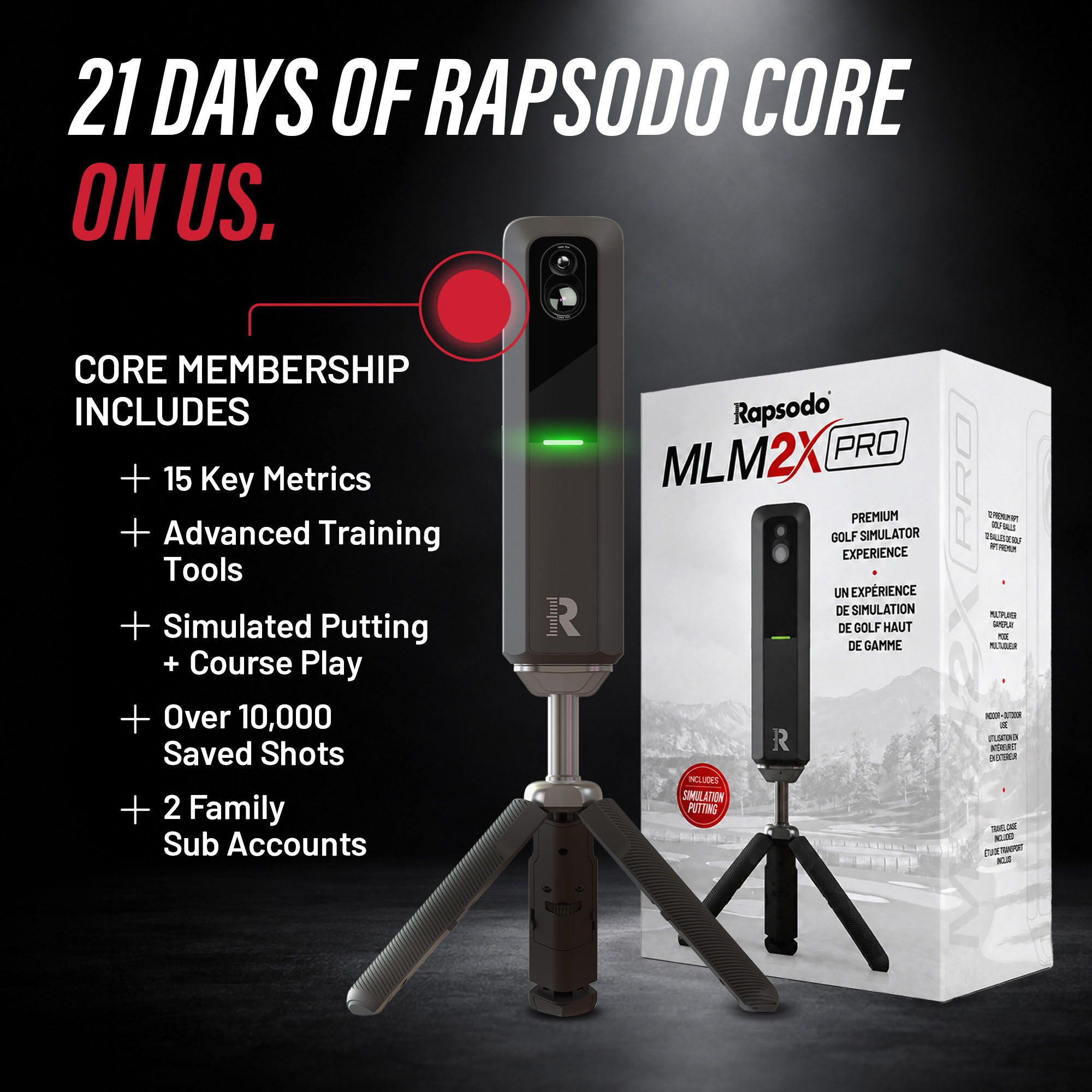 Rapsodo x Titleist MLM2XPRO Golf Launch Monitor product image