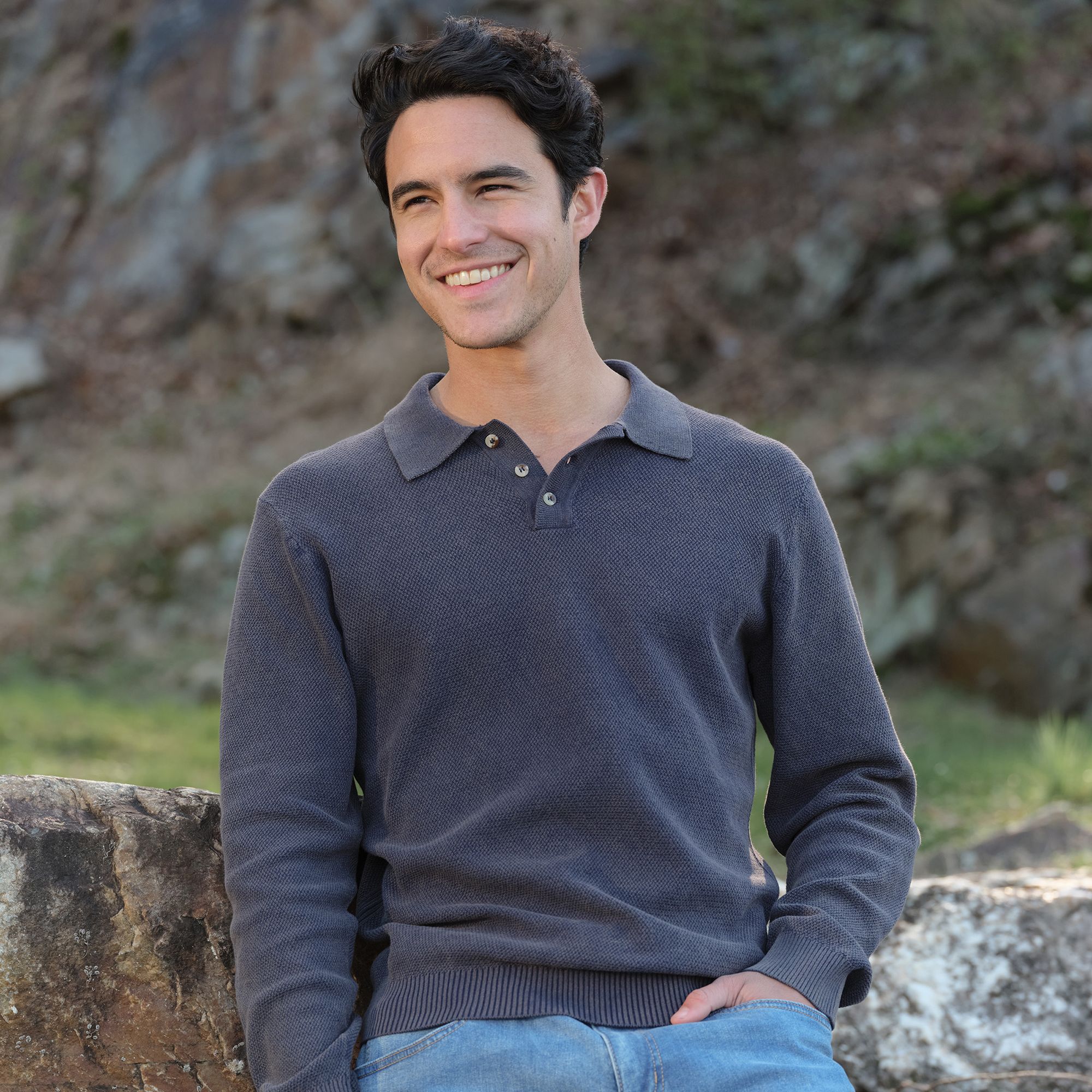 Fair Harbor Men's Mariner Long Sleeve Polo product image